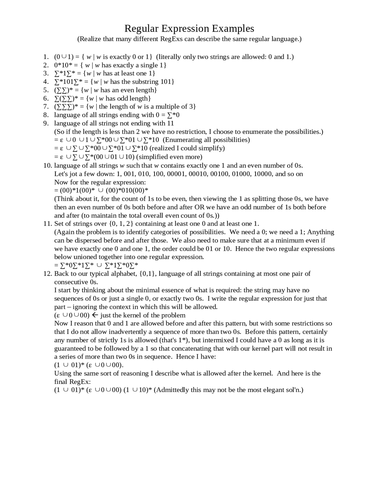 Regular Expression Examples - Computer Science for Bioinformatics | CS ...