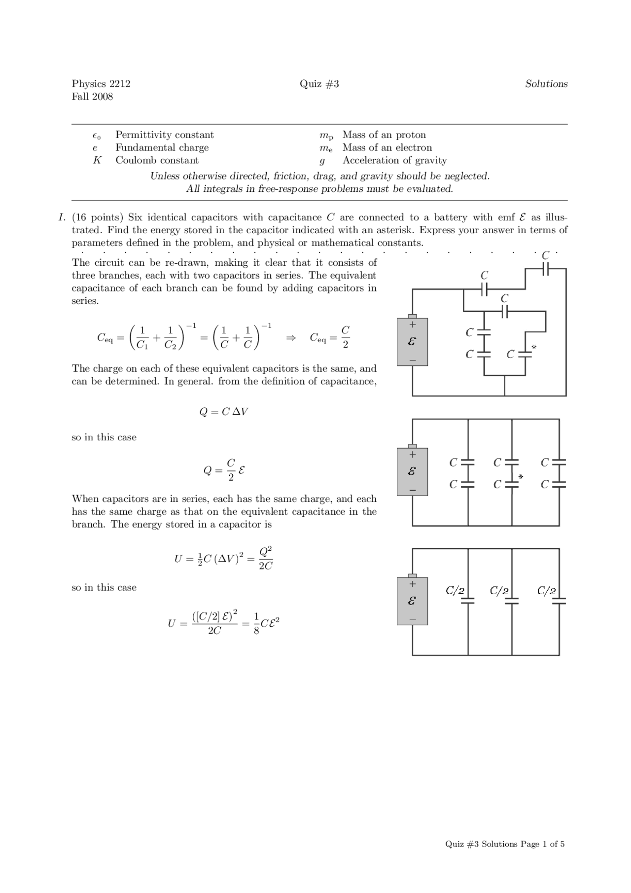 Test 3 Questions Fall 2008 - Introduction to Physics II | PHYS 2212 ...