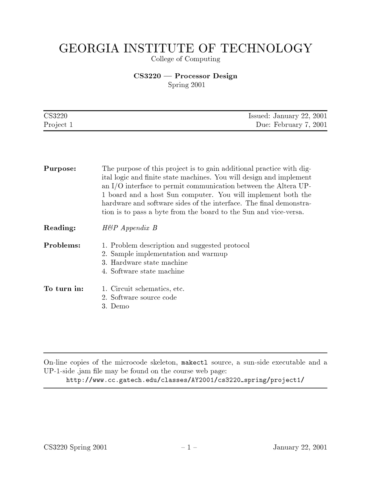 Project Report for Processor Design | CS 3220 - Docsity