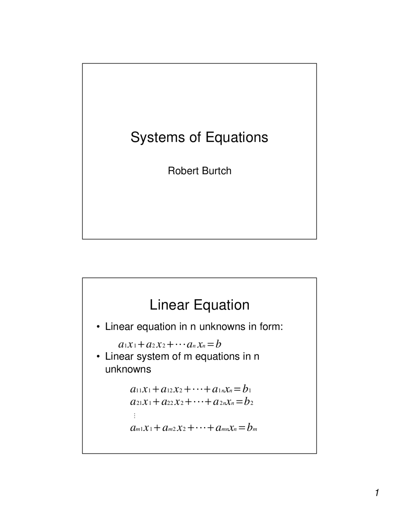 System of Linear Equation - Adjustment Computations 1 - Final Exam ...