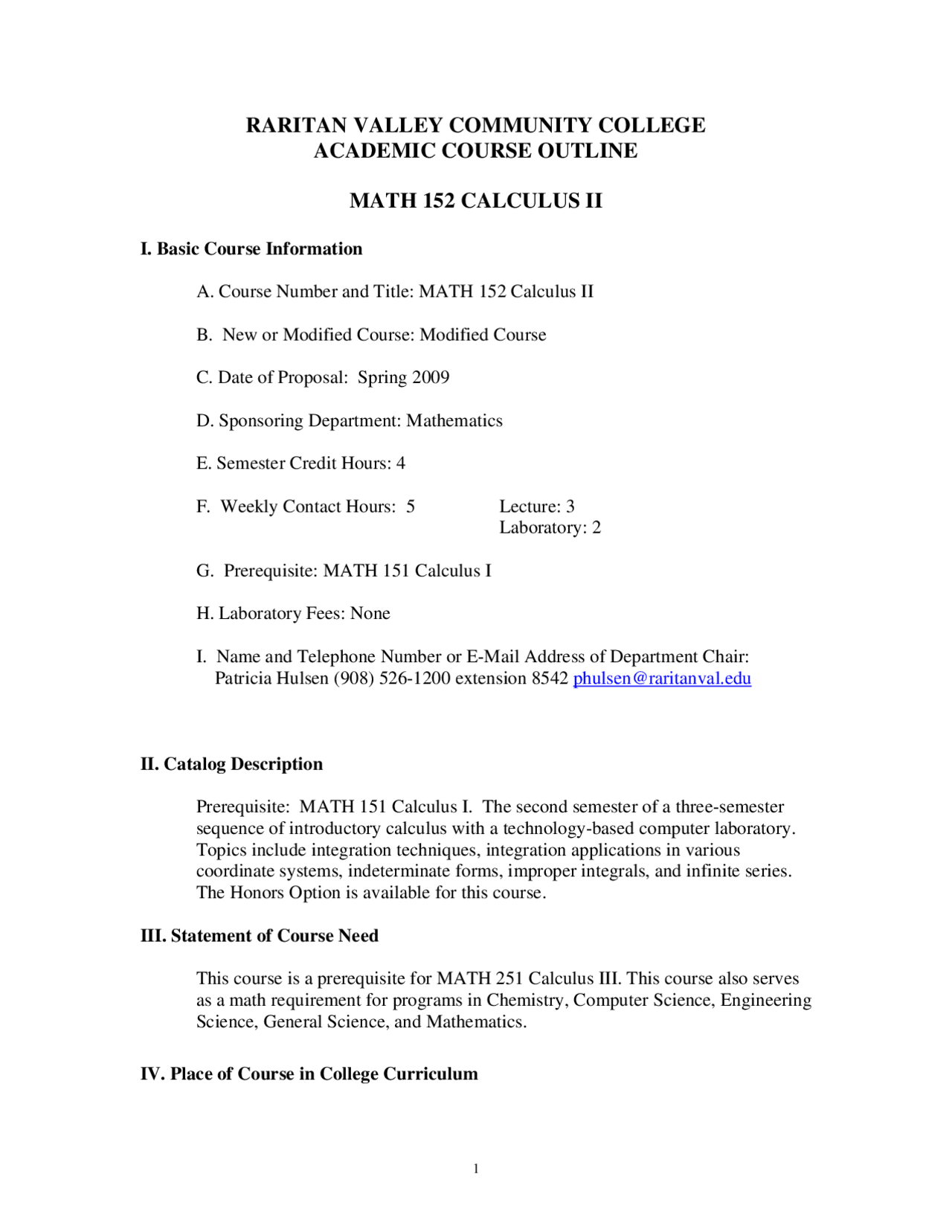 Study Materials for Calculus II | MATH 152 | Lab Reports Calculus | Docsity