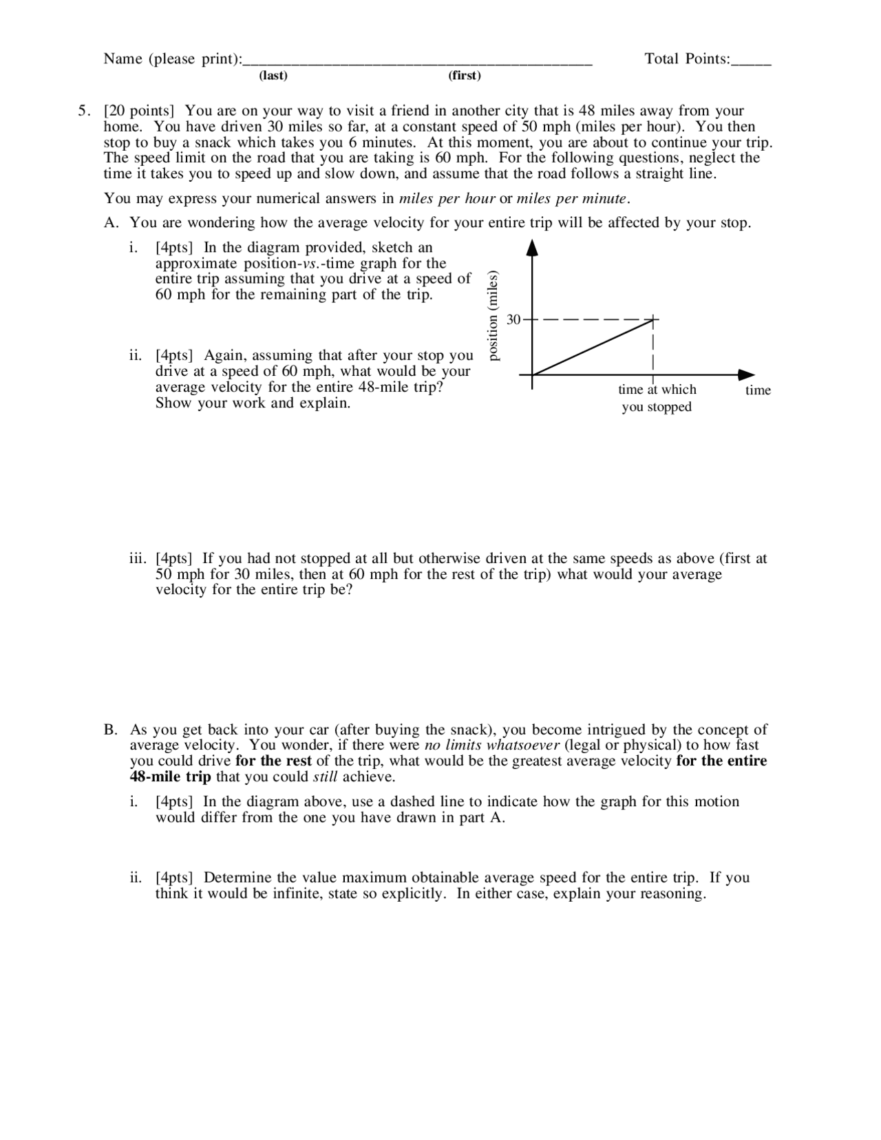 Practice Questions for Exam 1 - General Physics I | PHY 211 - Docsity