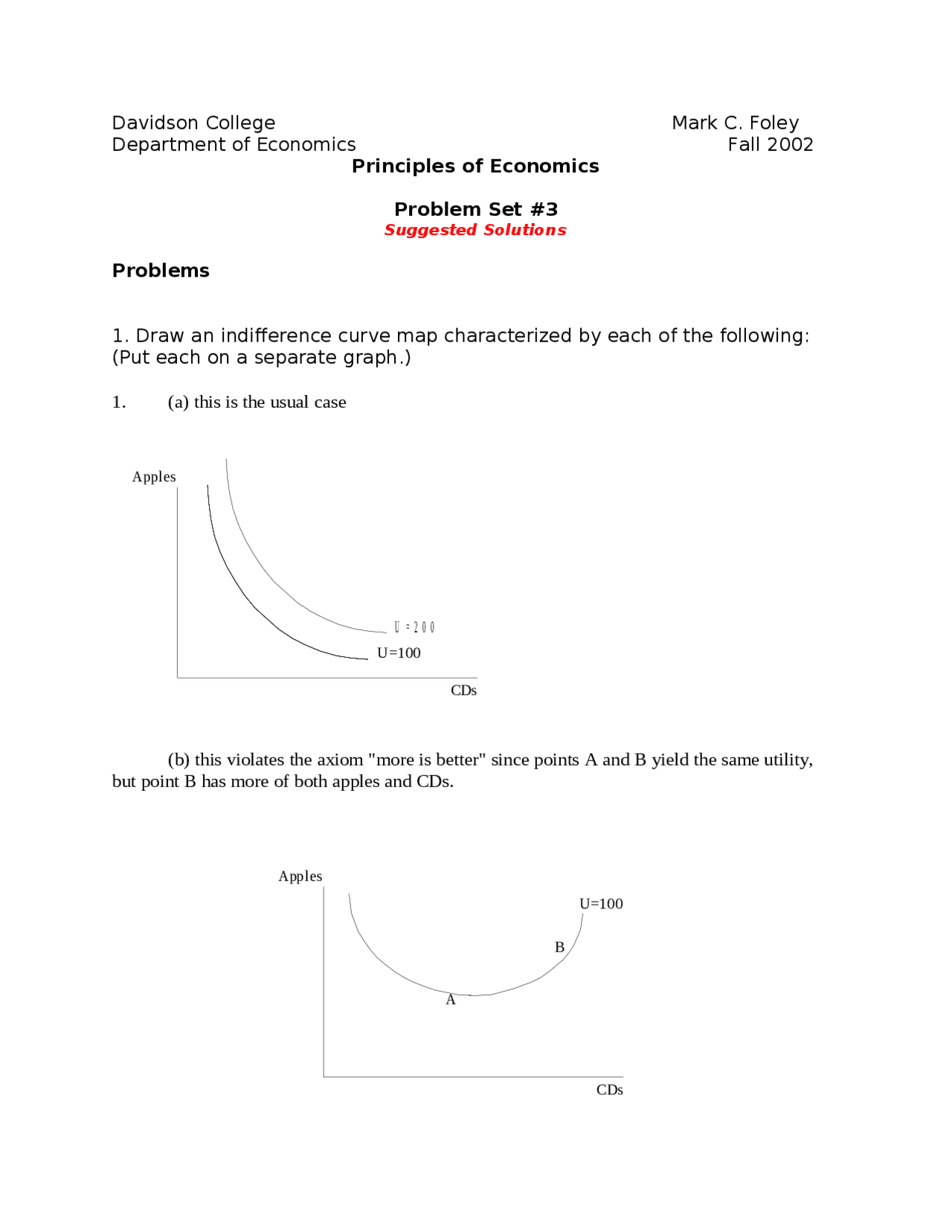 10 Solved Problems on Principles of Economics - Assignment 3 | ECO 101 ...