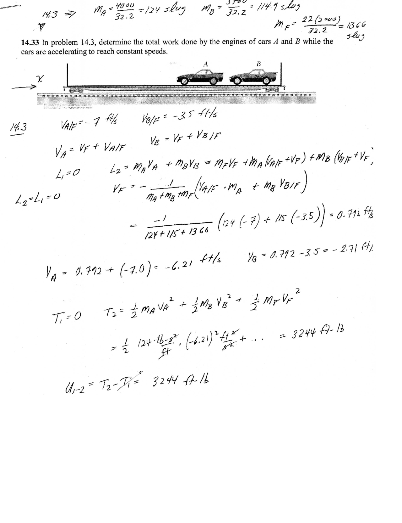 Engineering Dynamics - Problem Set 14 with Answers | ENGR 2090 - Docsity