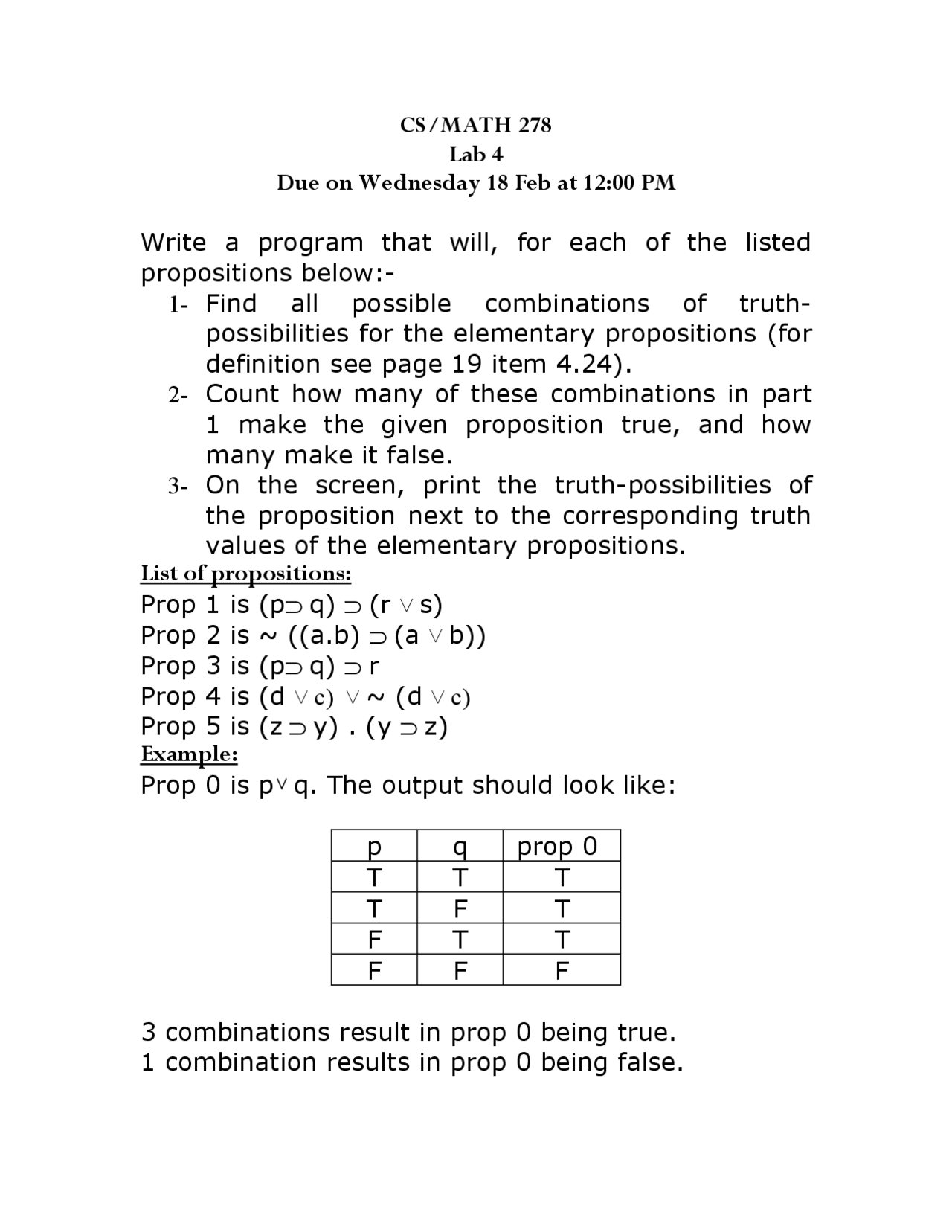 Laboratory #4 - Discrete Mathematics for Computer Science | MATH 278 ...