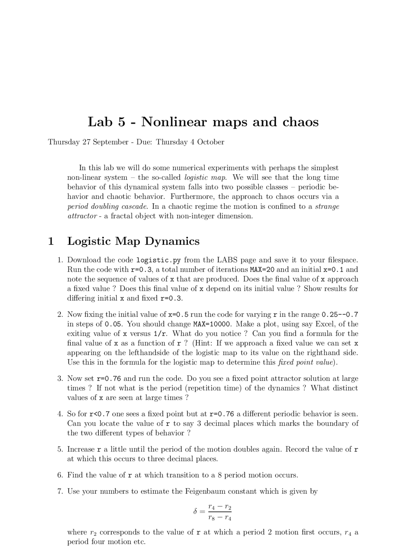 the map of chaos