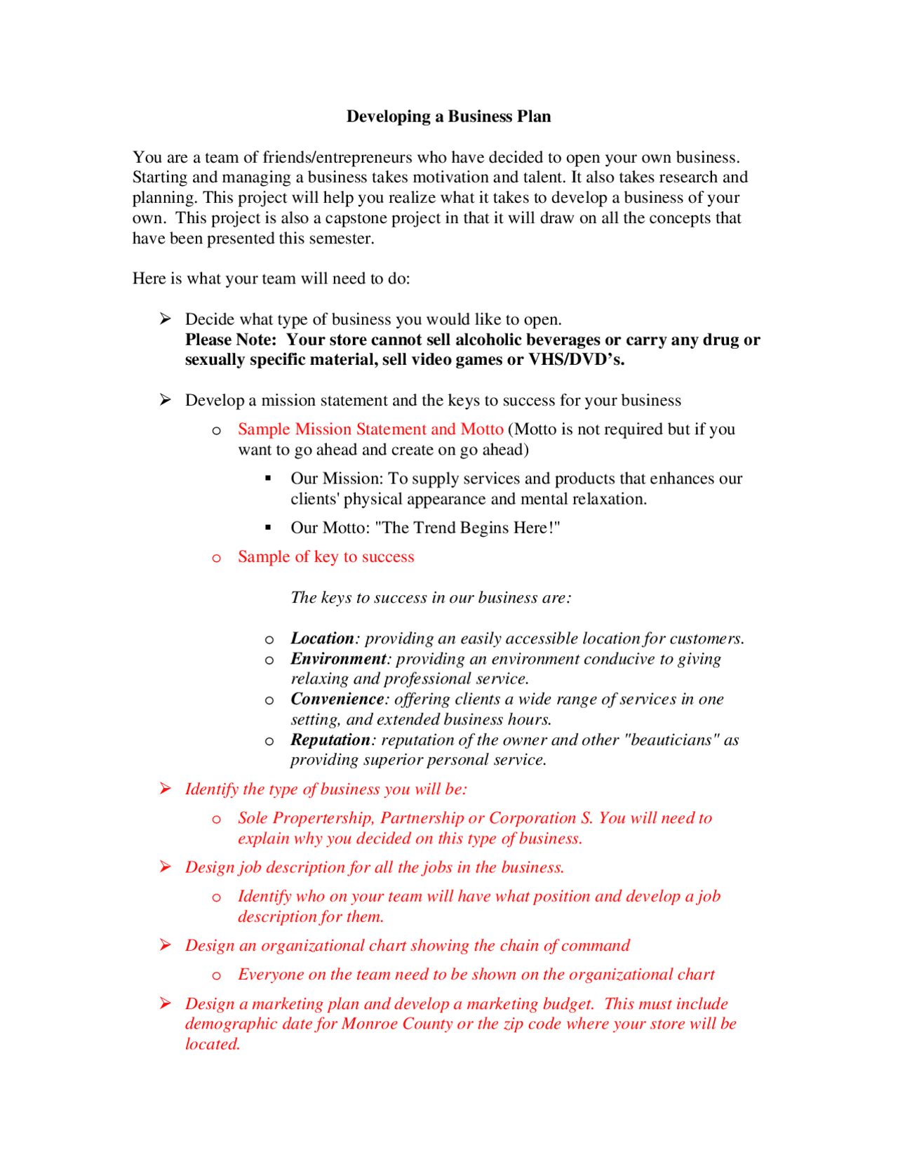 Developing a Business Plan - Introduction to Business | BUS 104 ...