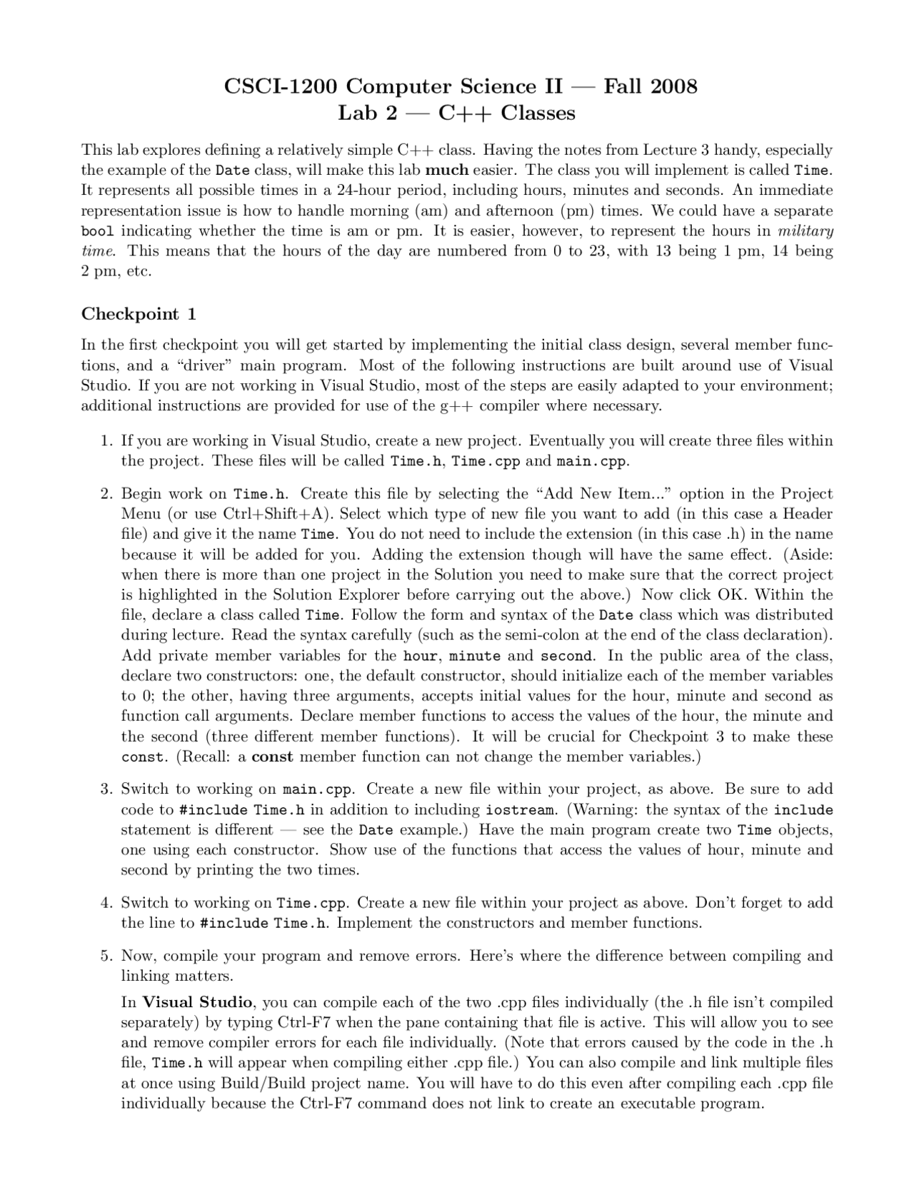 Structure Csci Data Structure Research - Manual | CSCI 1200 - Docsity