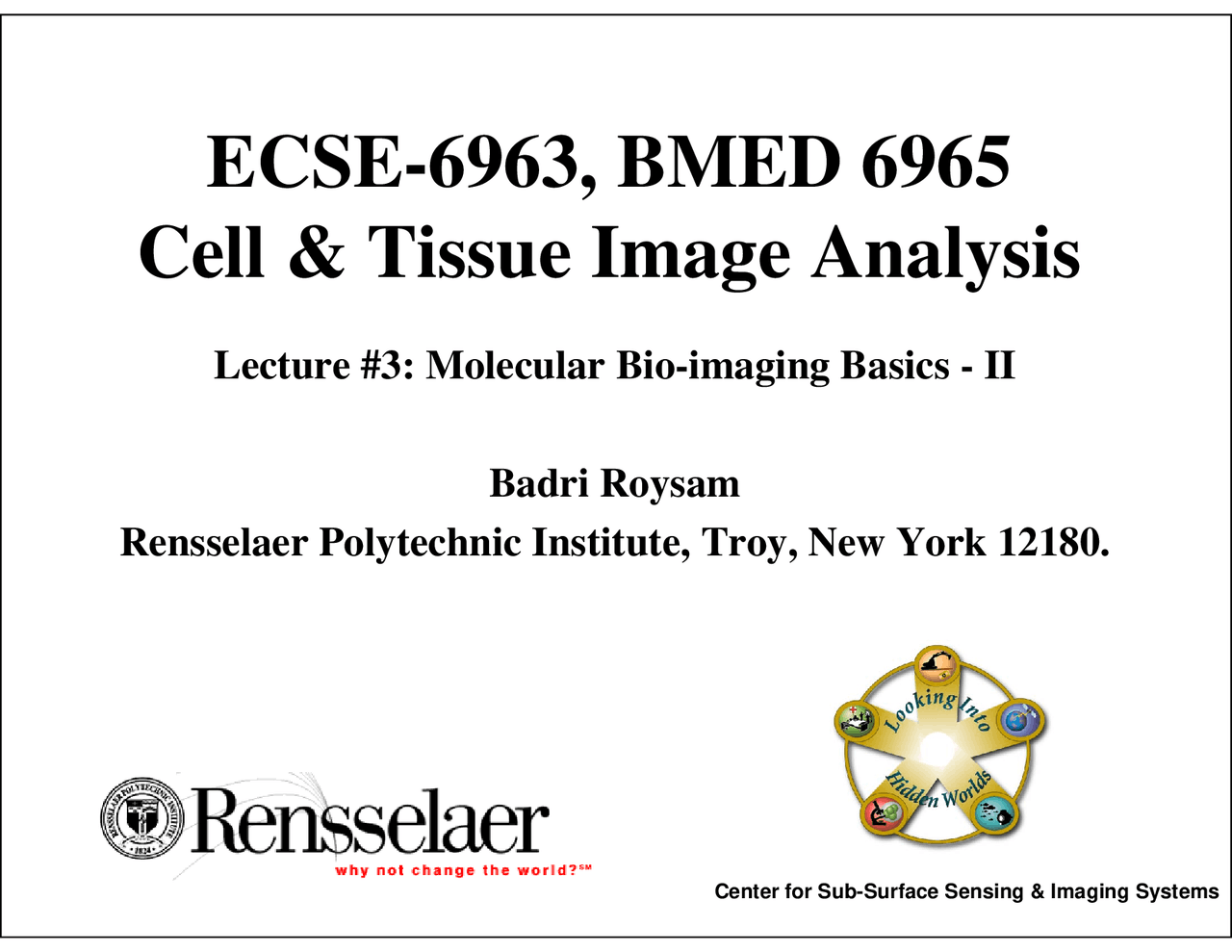 Protein Shapes and Sizes in Image Analysis | ECSE 6963 - Docsity