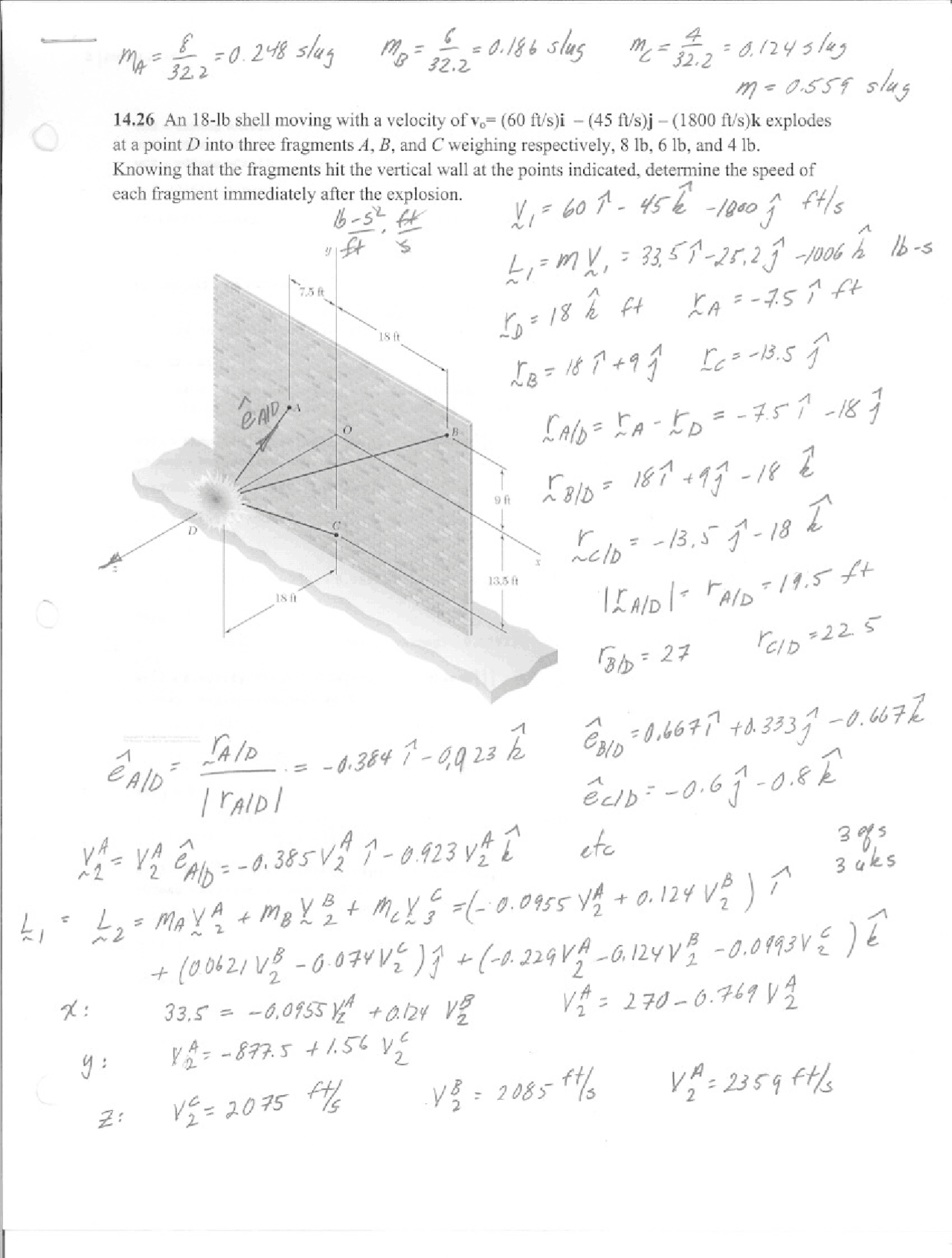 Engineering Dynamics - Solved Problem Set | ENGR 2090 - Docsity