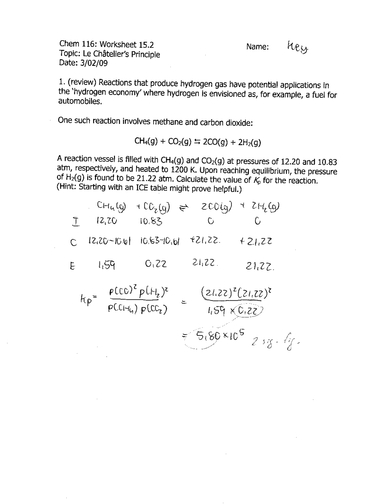 Le Chatelier s Principle Worksheet 15 With Answers CHEM 116 le-chatelier-s-principle-worksheet-15-with-answers-chem-116