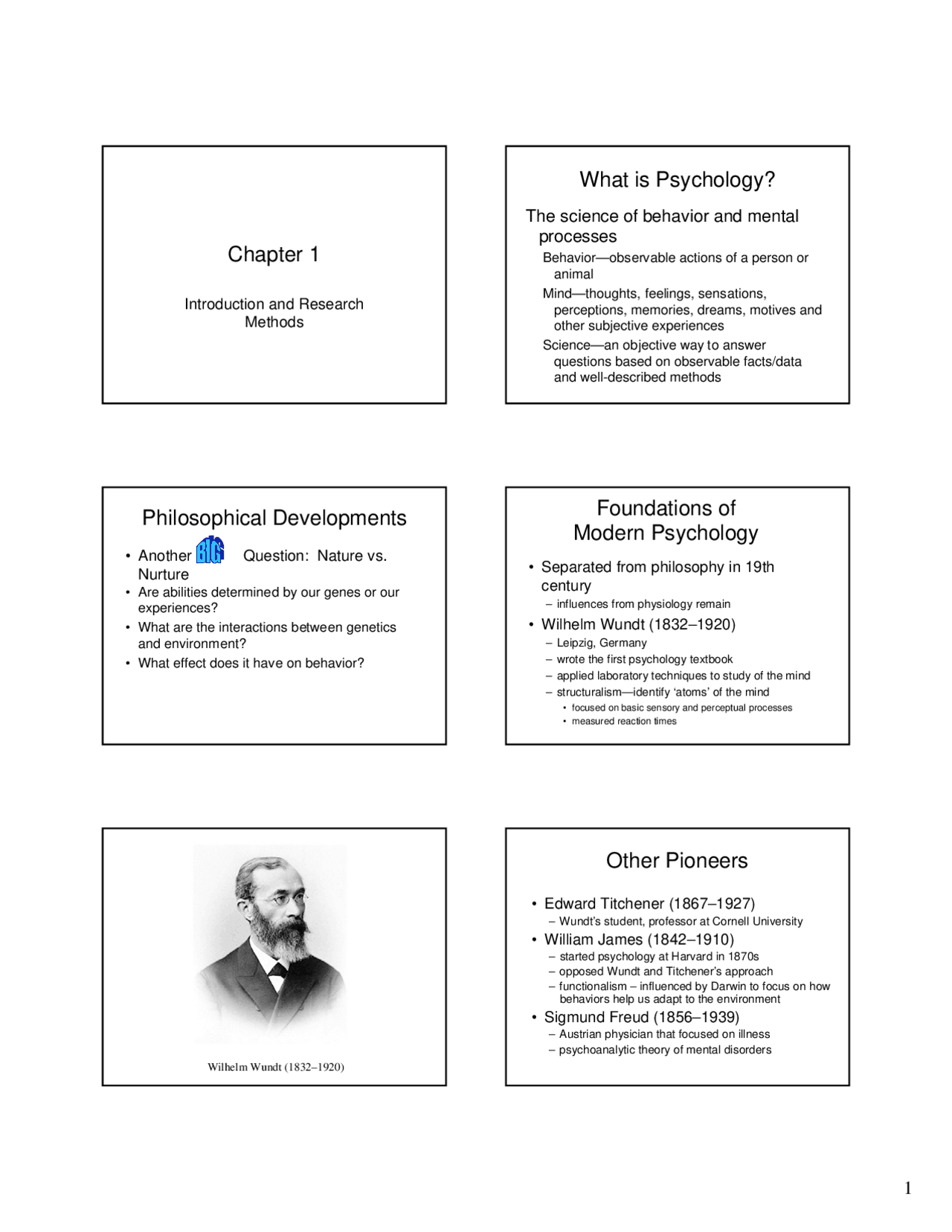 Introduction and Research Methods Lecture Slides PSY 1010 Docsity