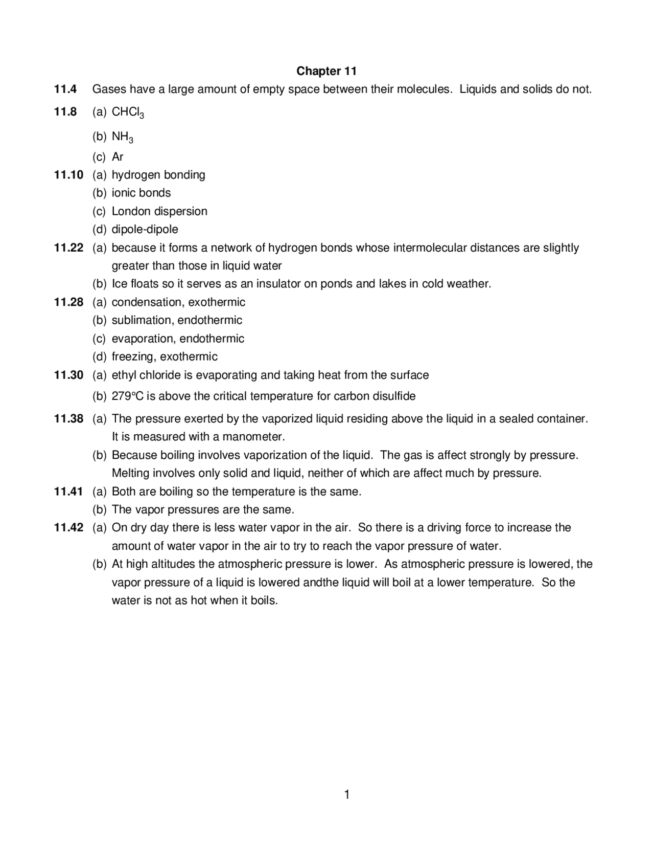 General College Chemistry I - Sample Assignment | CHEM 112 - Docsity
