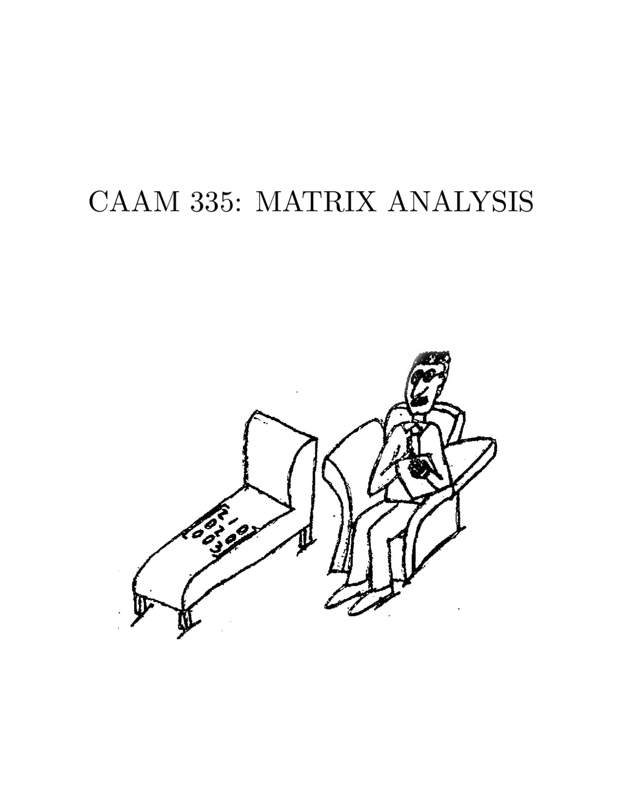 Matrix Theory Matrix Analysis Notes CAAM 335 Docsity Matrix Theory Matrix Analysis Notes CAAM 335 Docsity