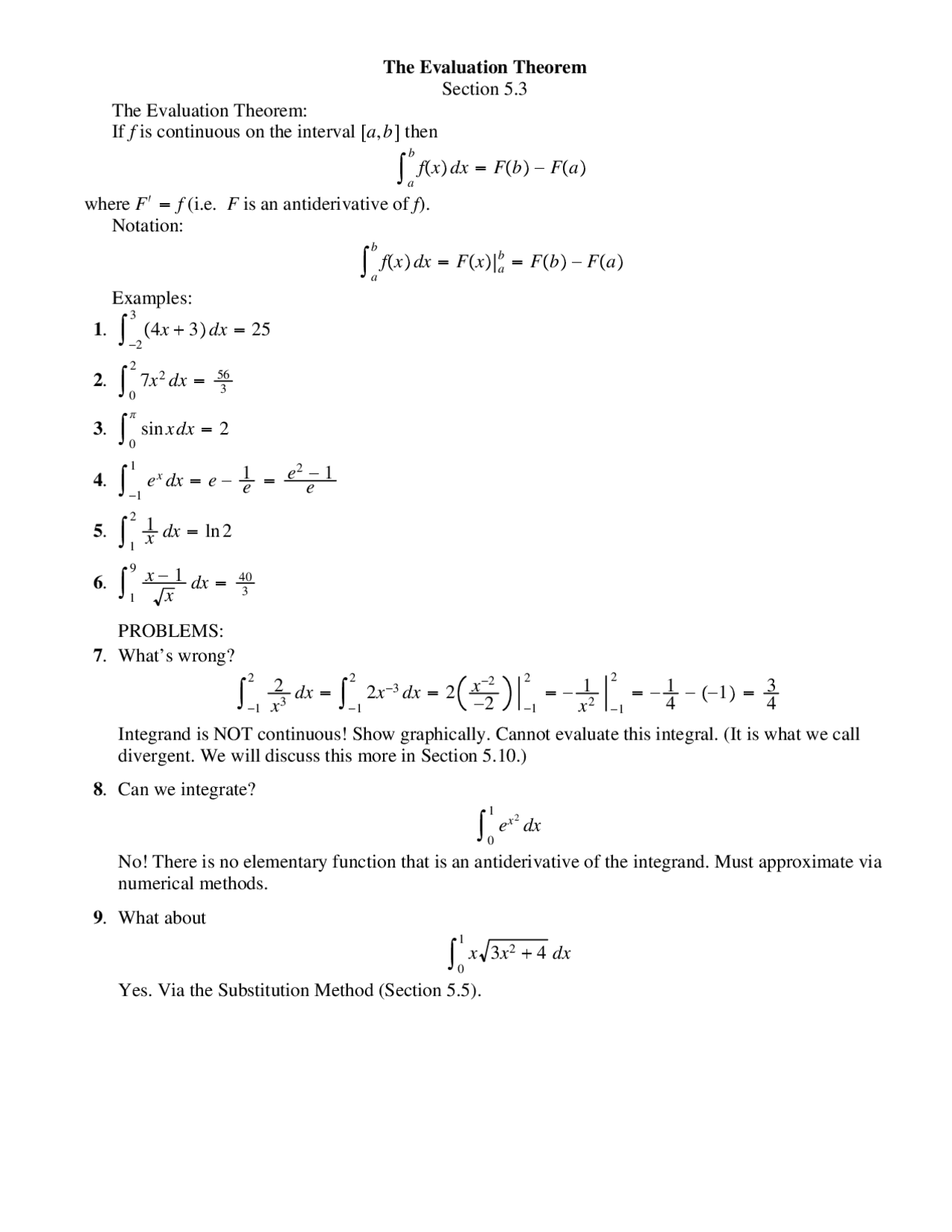 Evolution In Sat Math Chapter The Evolution Theorem - Lecture Notes | MATH 1920 - Docsity