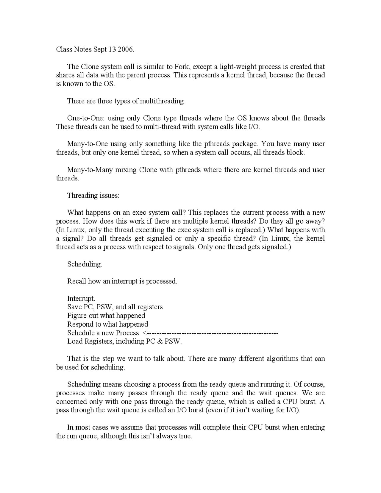 Three Types of Multithreading Issues CSI 4337 Study notes Operating