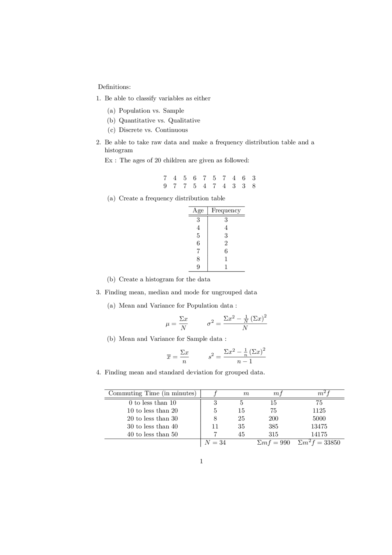 Questions with Answers - Basic Statistics | MAT 112 - Docsity