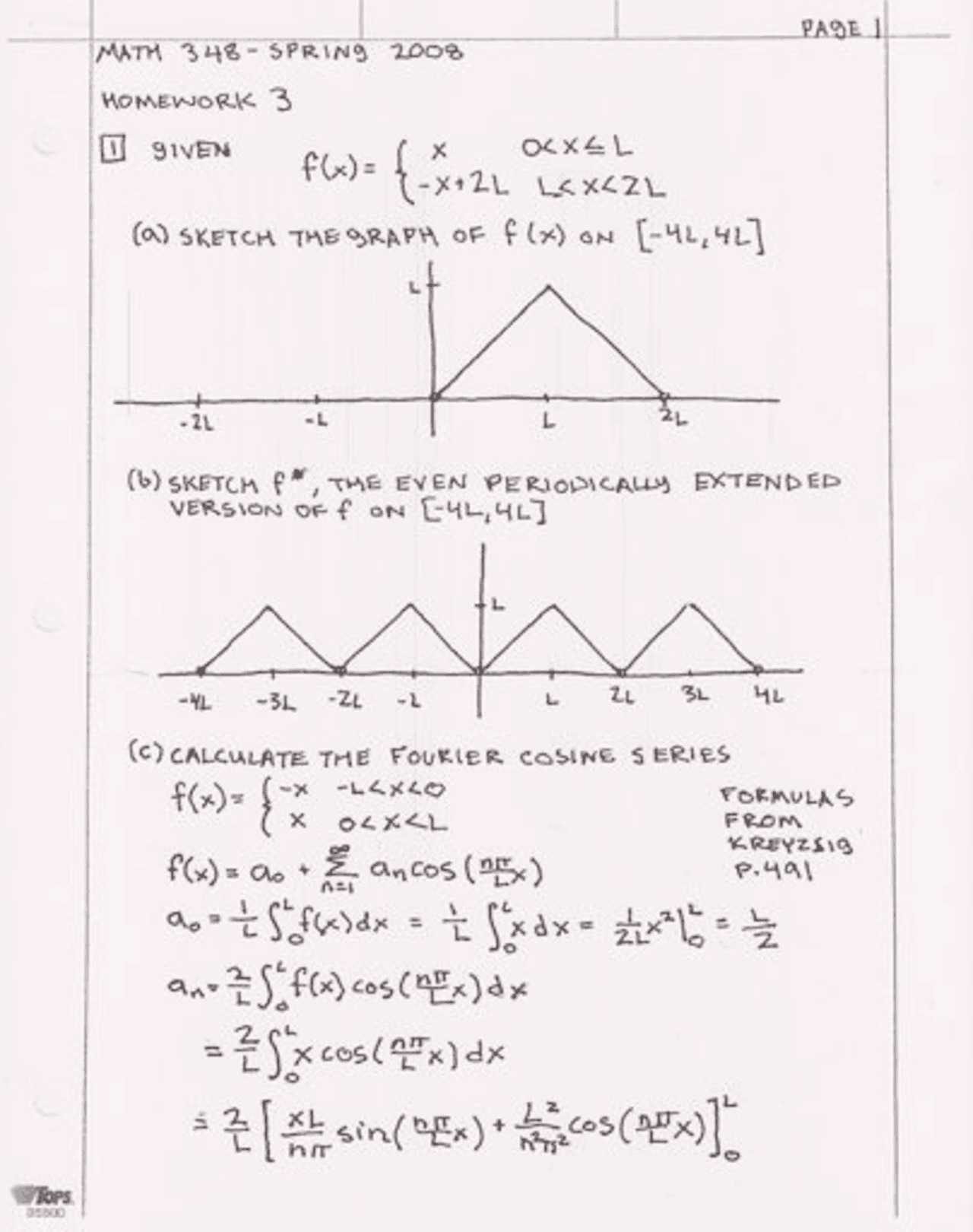 Advanced Engineering Mathematics - Problem Set 3 Solutions | MATH 348 ...
