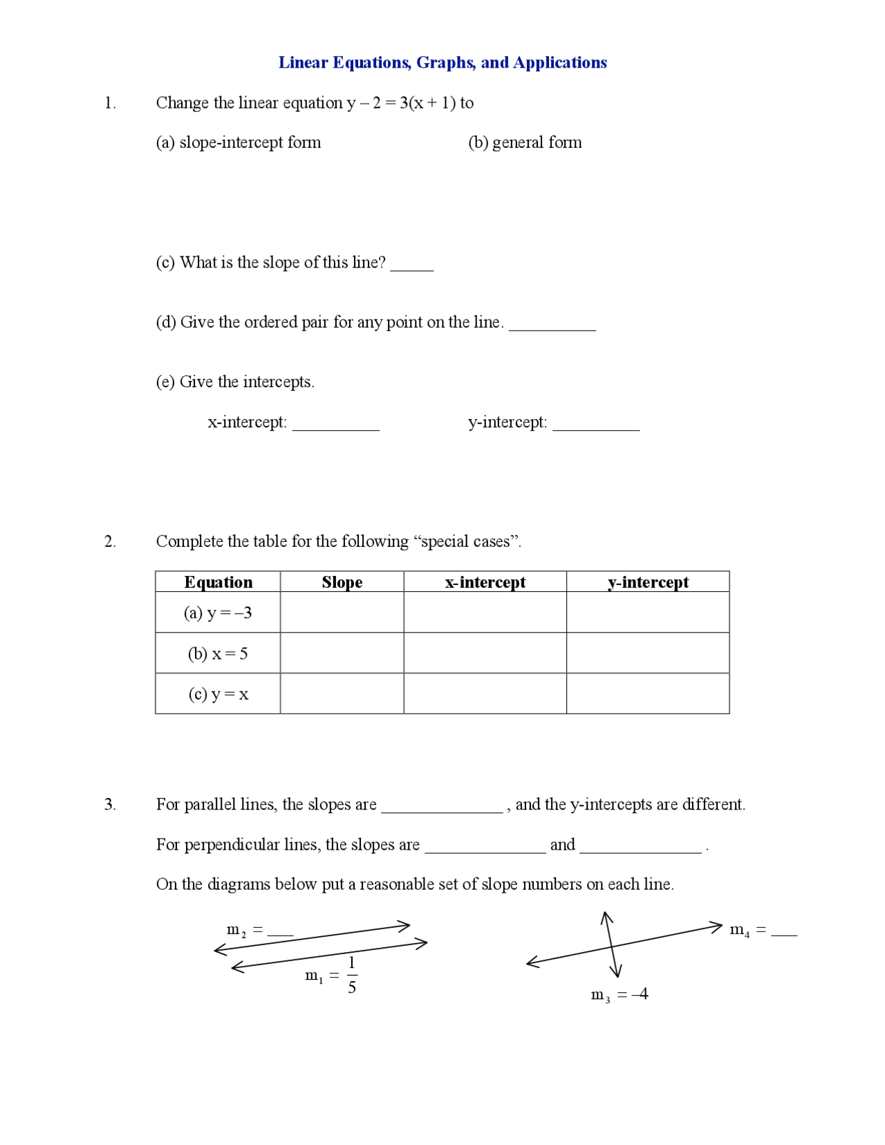 Linear Equations, Graph and Applications - Mathematical Modeling | MATH ...