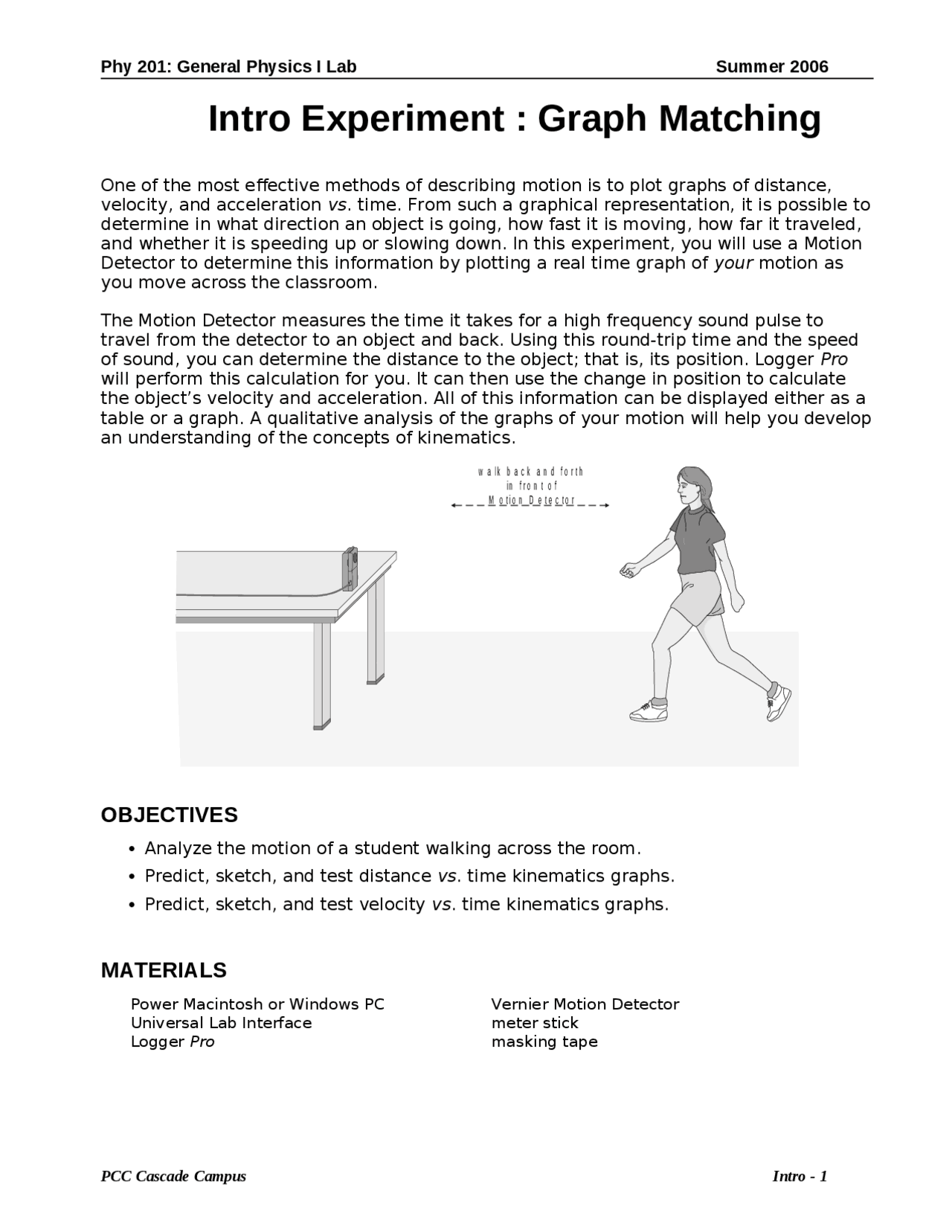 Introduction to Graph Matching Experiment 2 PHY 201 Docsity