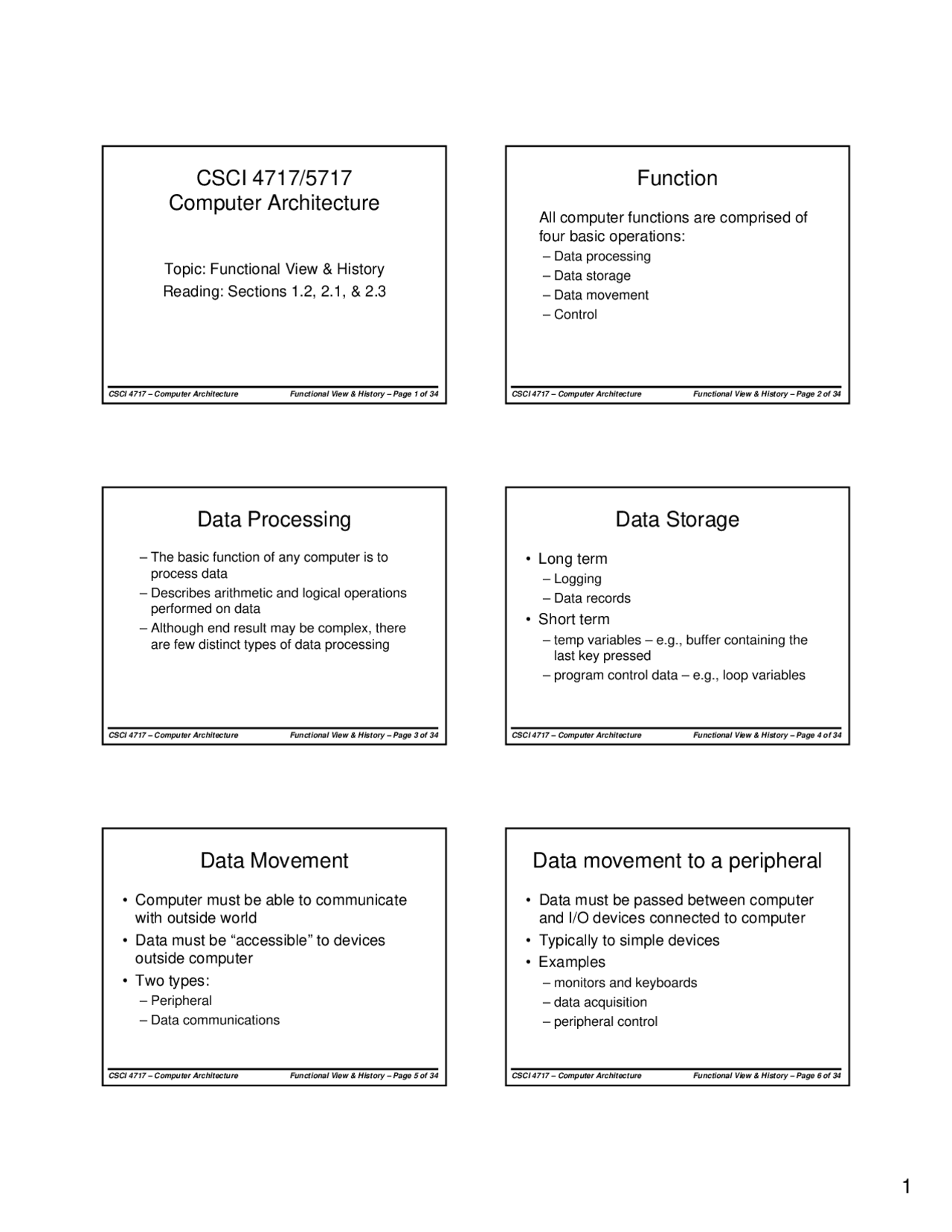 Functional View and History - Lecture Slides | CSCI 4717 | Study notes ...