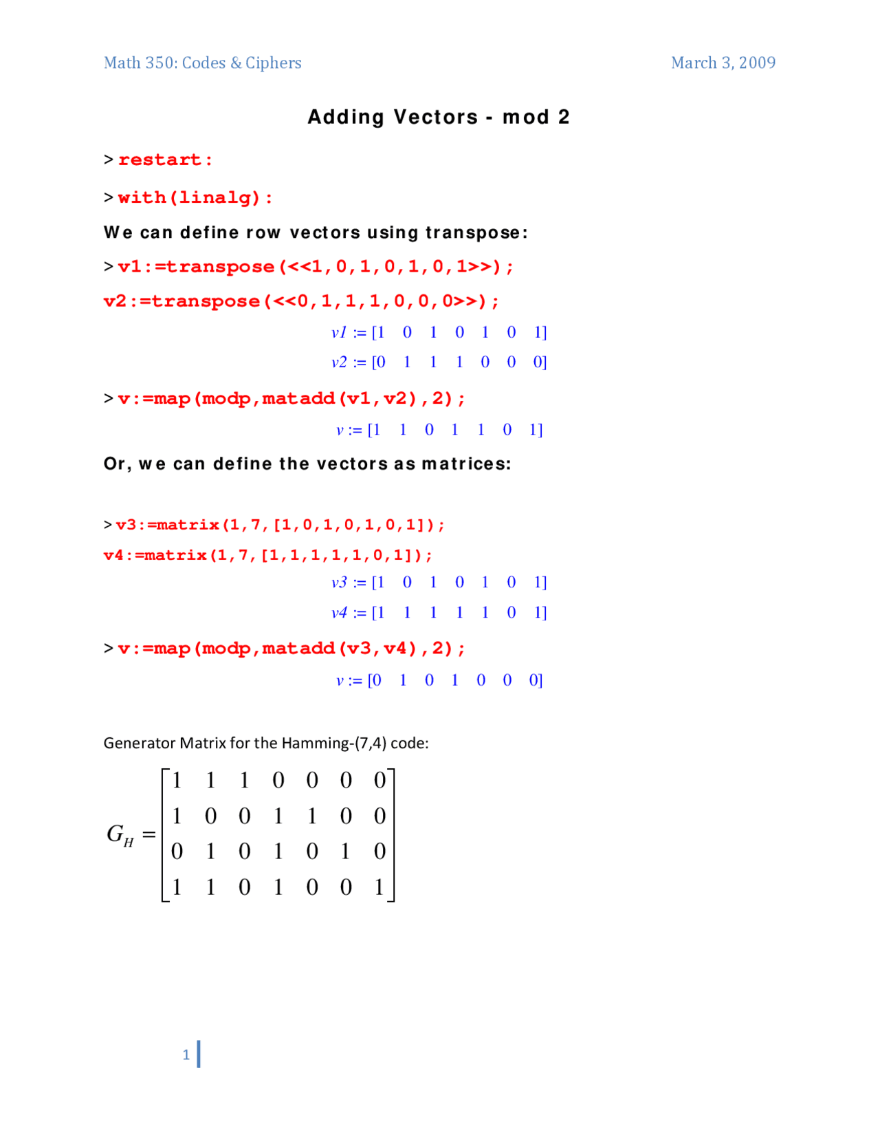 Vector Add Math Form 4 Exercises Adding Vectors, and Homework Exercise 4 | MATH 350 - Docsity