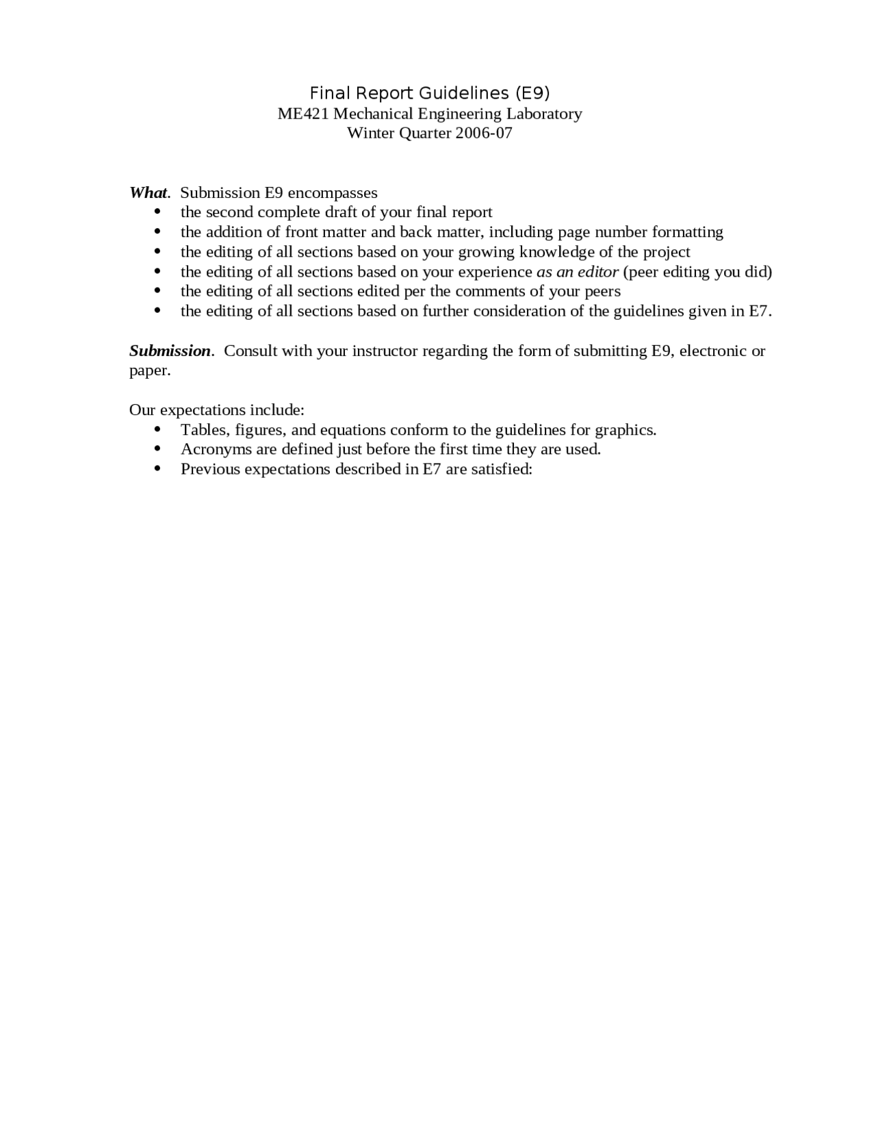 HOW TO WRITE A REPORT MECHANICAL ENGINEERING visual data 3