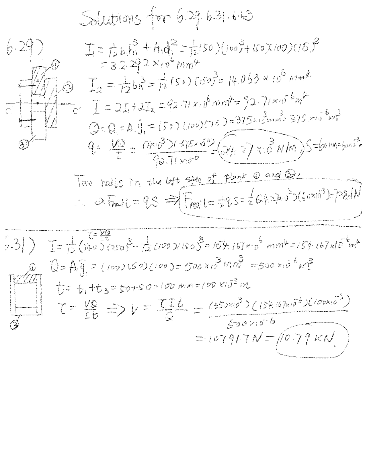 Solution for Problem Set 24 - Mechanics of Deformable Solids | ME 222 ...