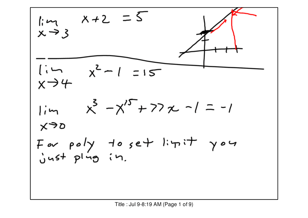 Limits - Problems with Solutions - Calculus Analytic Geometry II | MATH ...