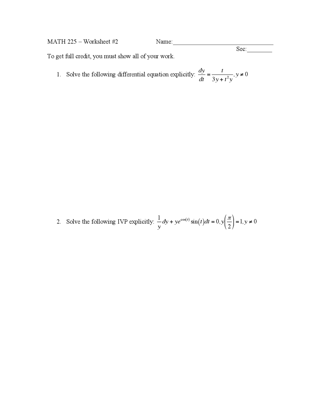 Case Study Questions On Differential Equations at Kathleen Campion blog