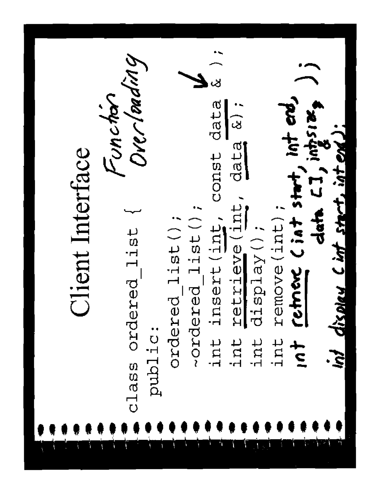 Function Overloading - Handwritten Notes | CS 163 - Docsity