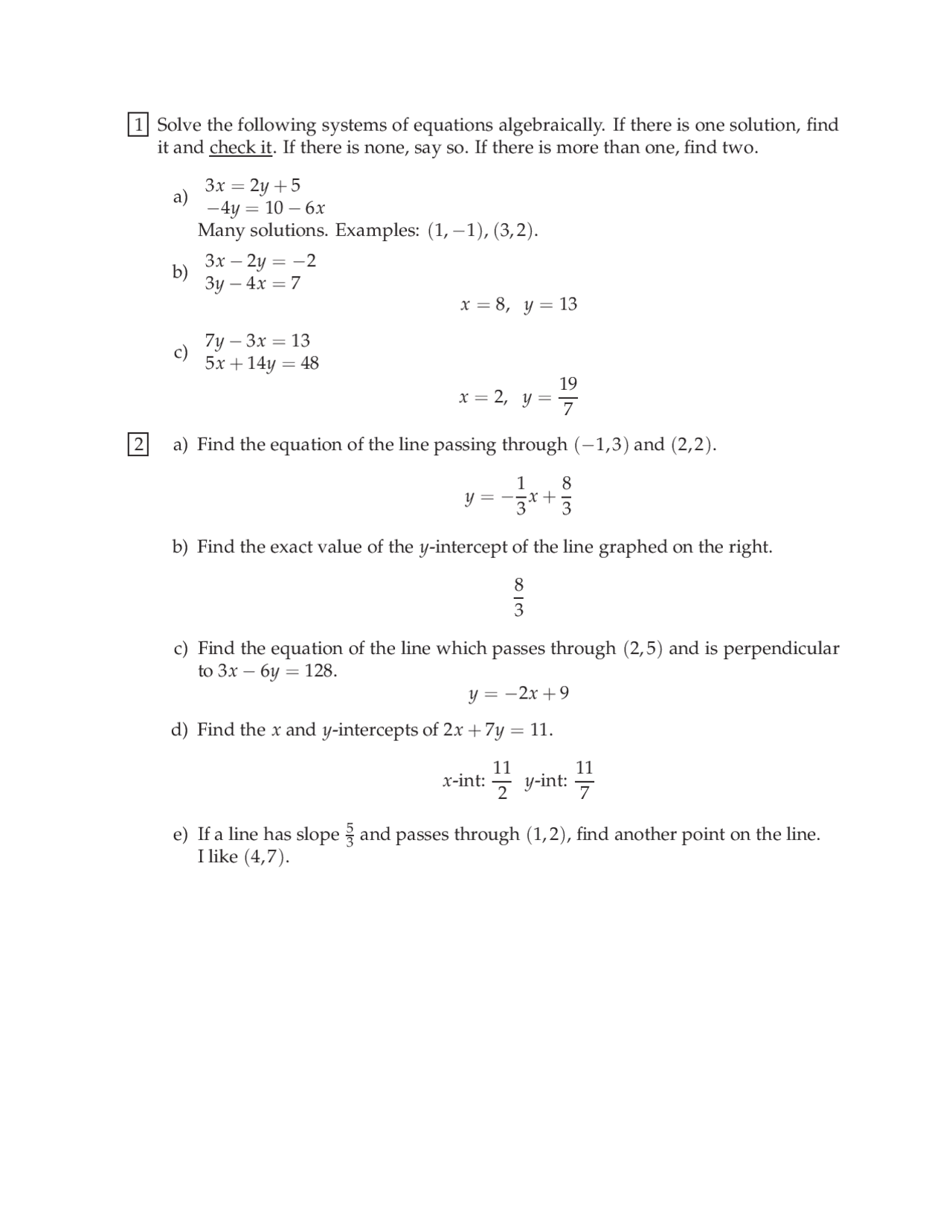 Algebraic Formula Questions 4 Solved Questions on Algebraic Equations - Final Exam | MATH 102 - Docsity