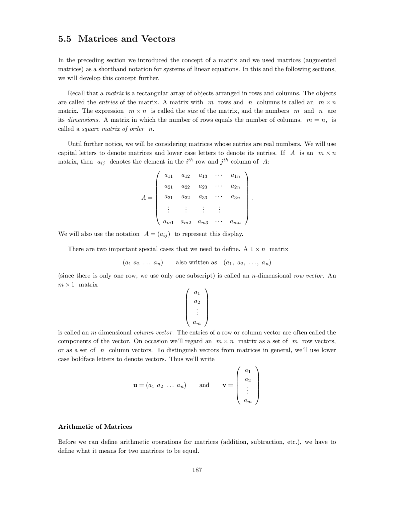 Introduction to Matrices and Vectors in Engineering Mathematics | MATH ...