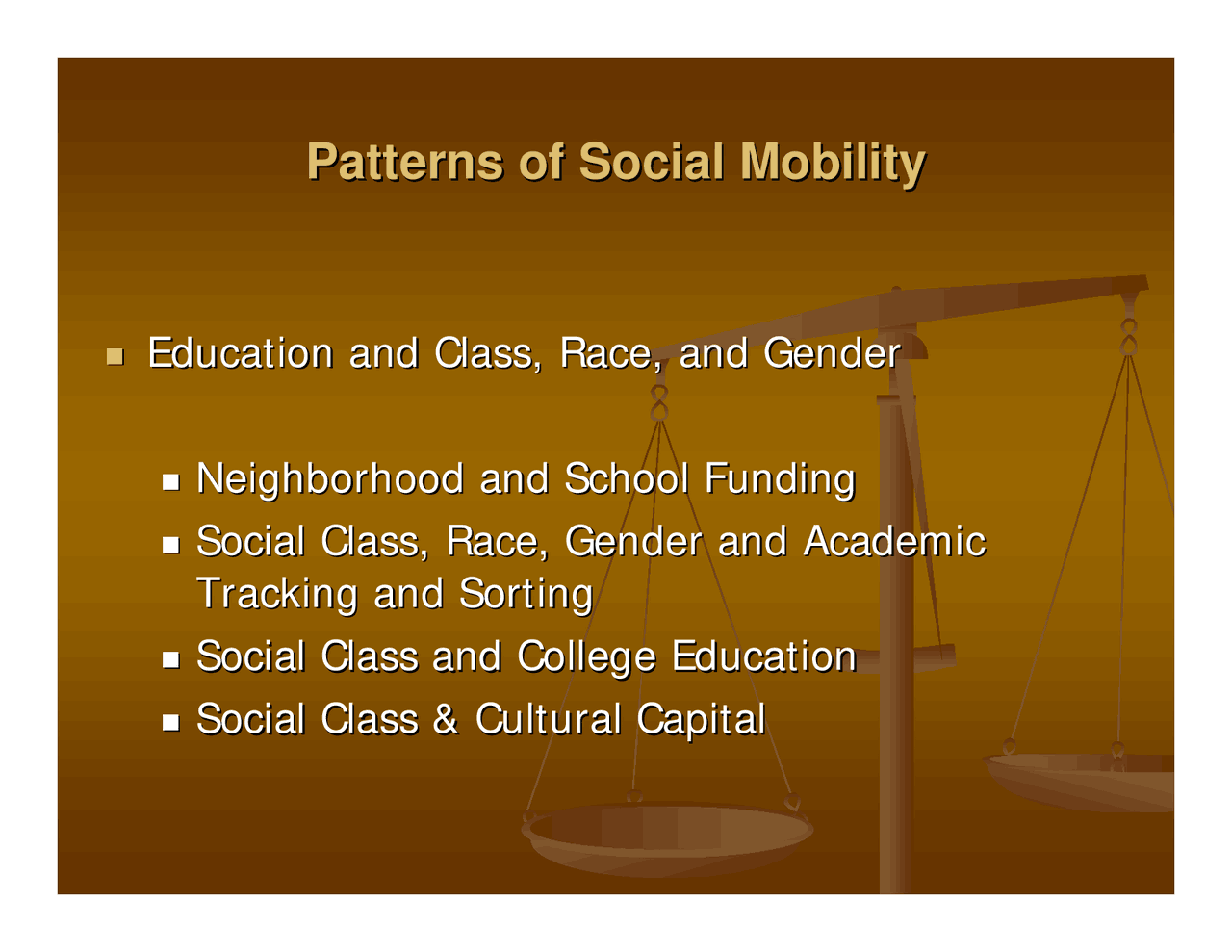 Patterns of Social Mobility - Lecture Slides | SOC 140 | Study notes ...