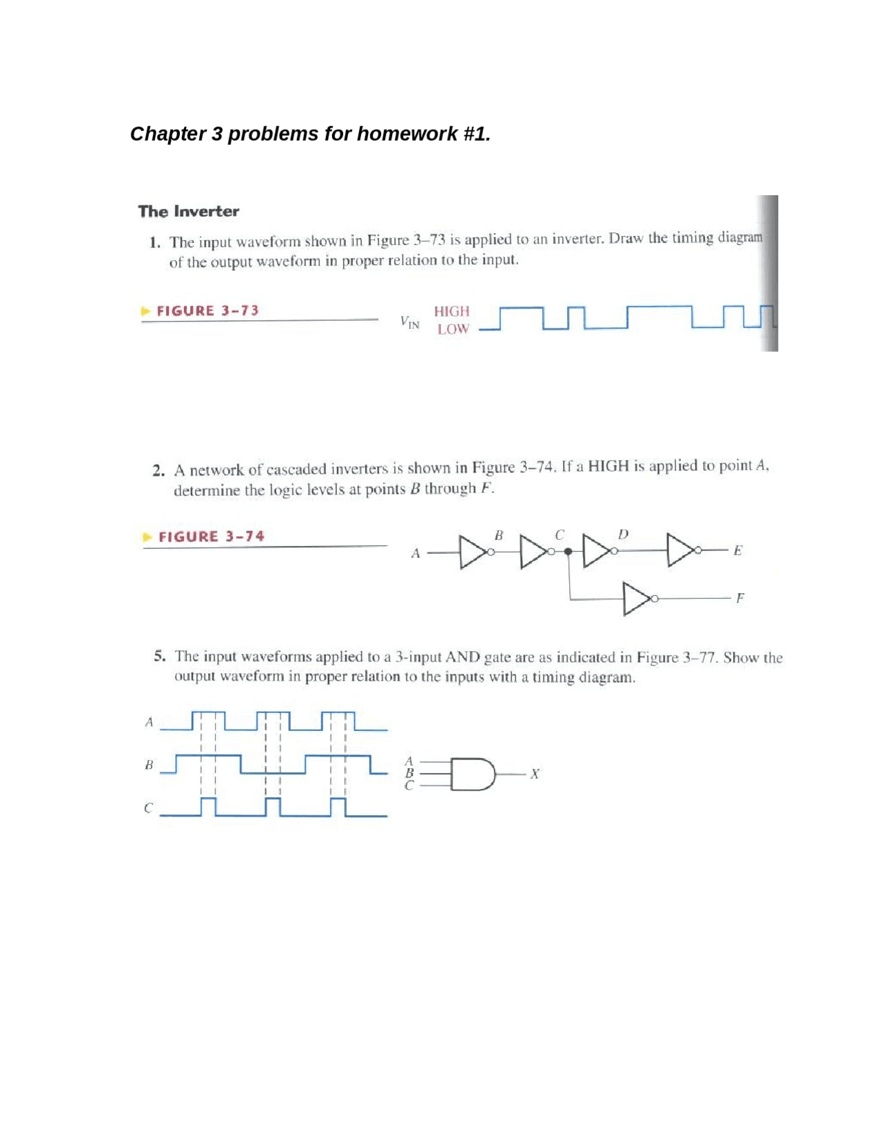 5 Solved Problems on Logic System Design - Homework | EE 1210 ...