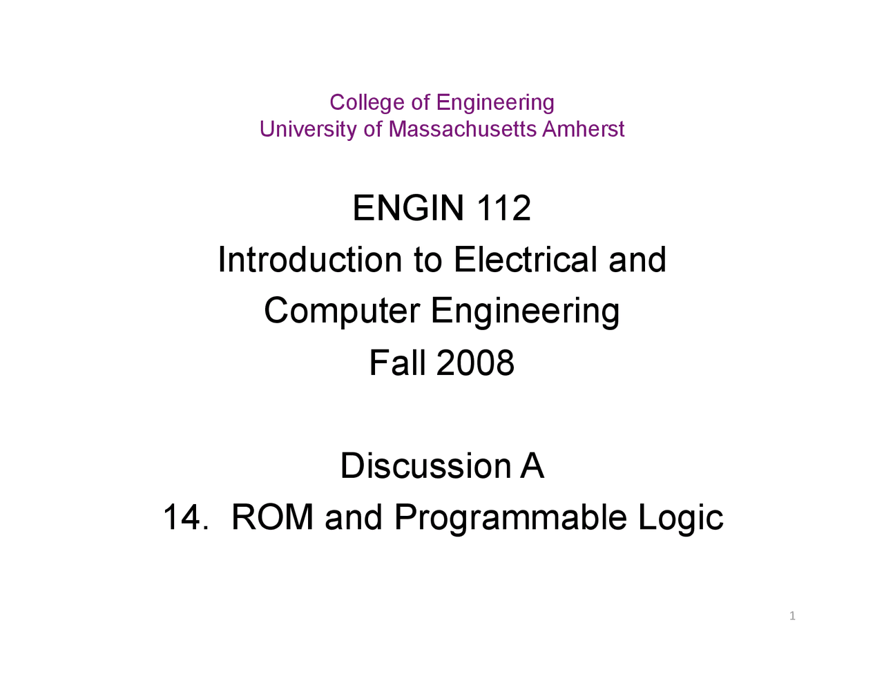Introduction to Electrical and Computer Engineering - Final Notes ...