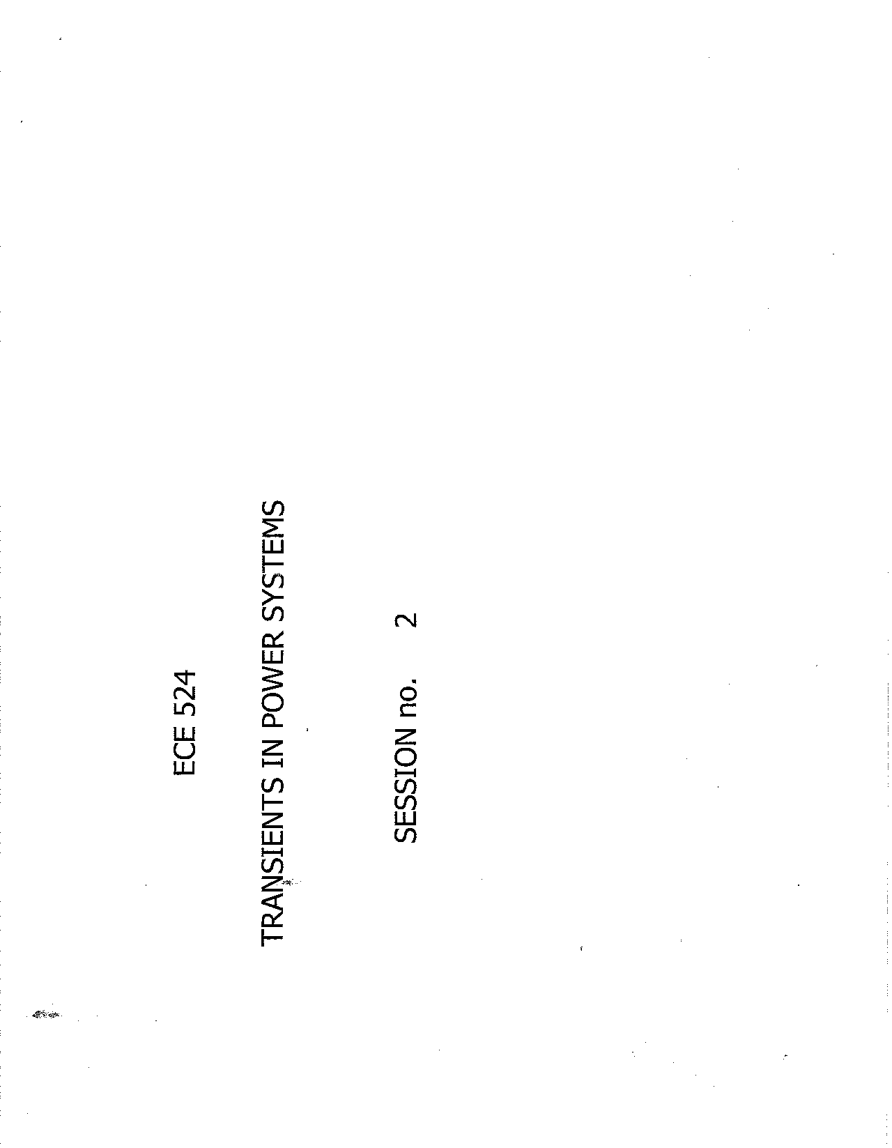 Handout Notes on Transient Analysis - Transients in Power Systems | ECE ...