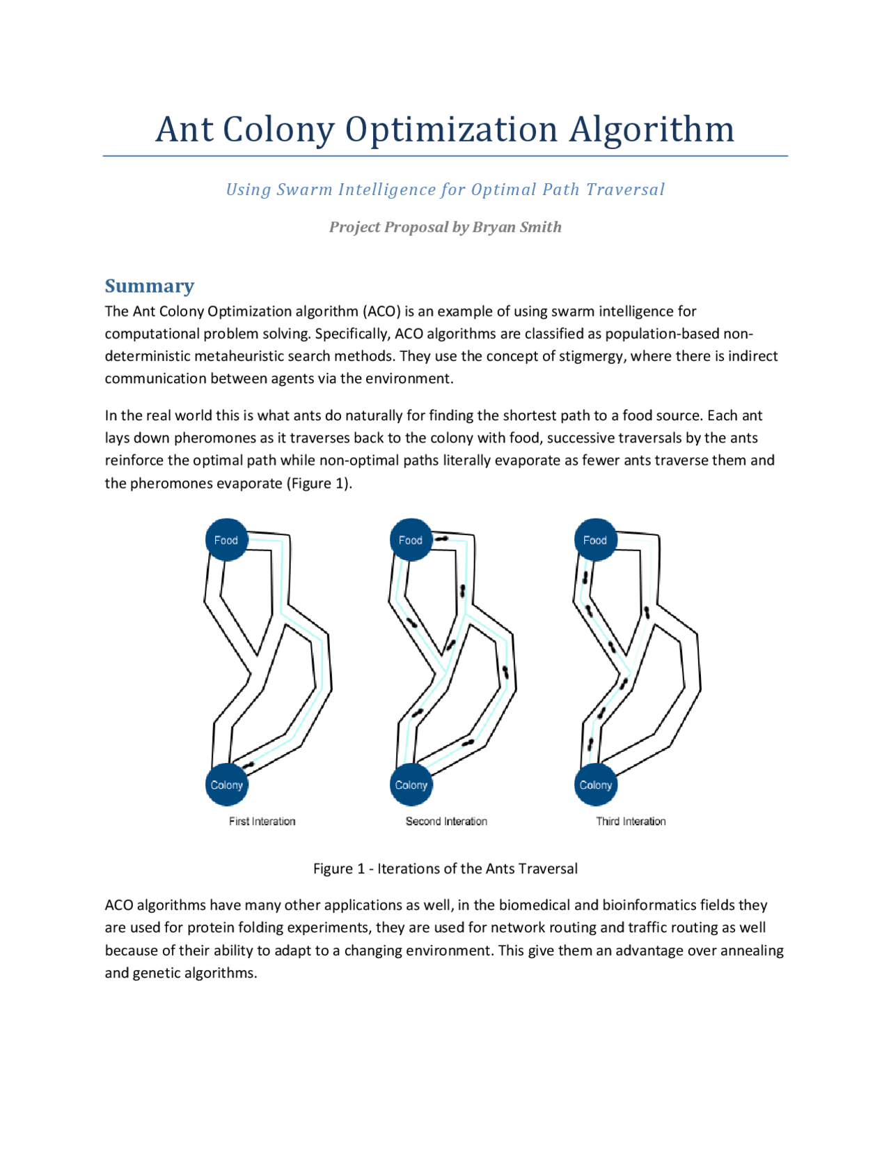 Ant Colony Optimization Algorithm - Project | CSCD 543 - Docsity