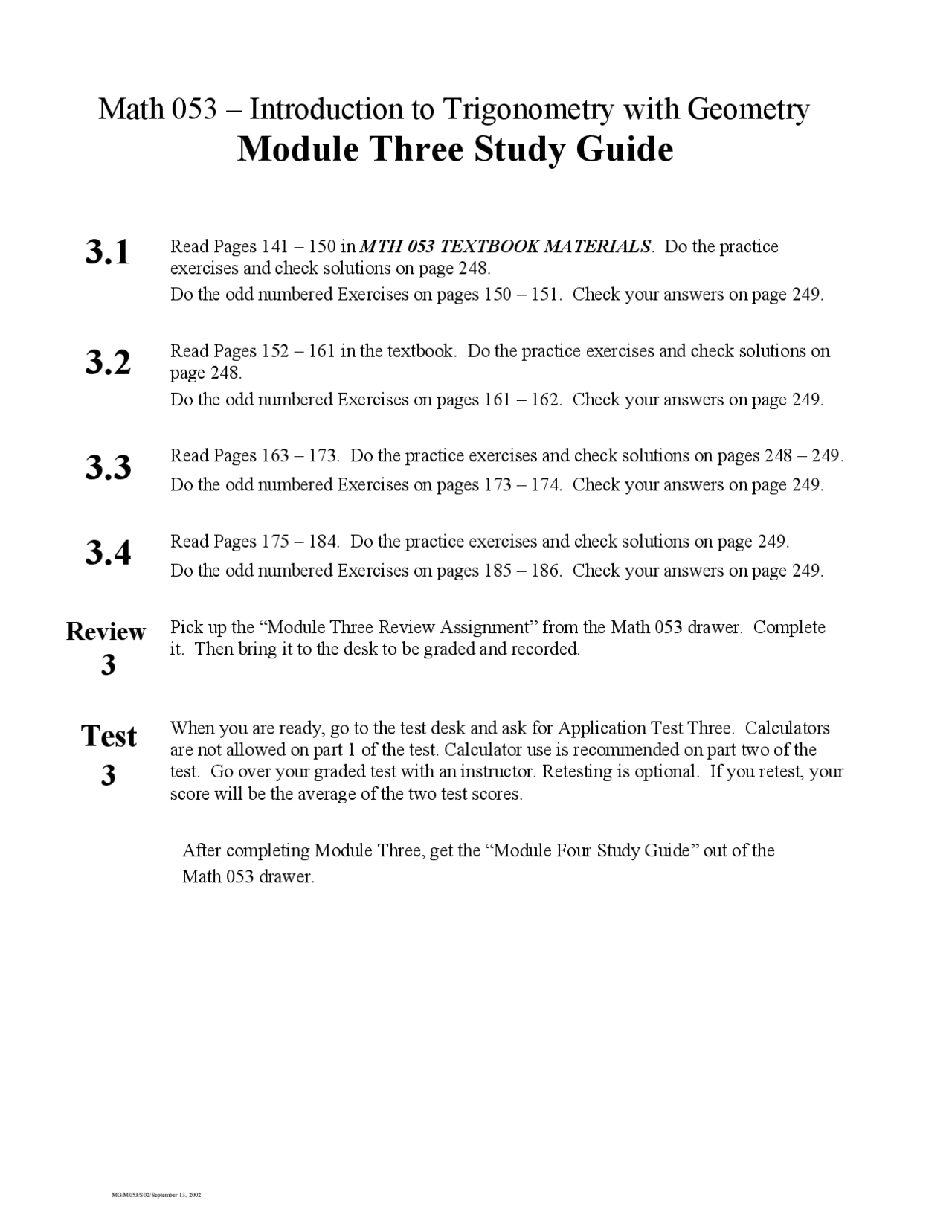 Module 3 Study Guide - Introduction to Topology with Geometry | MTH 053 ...