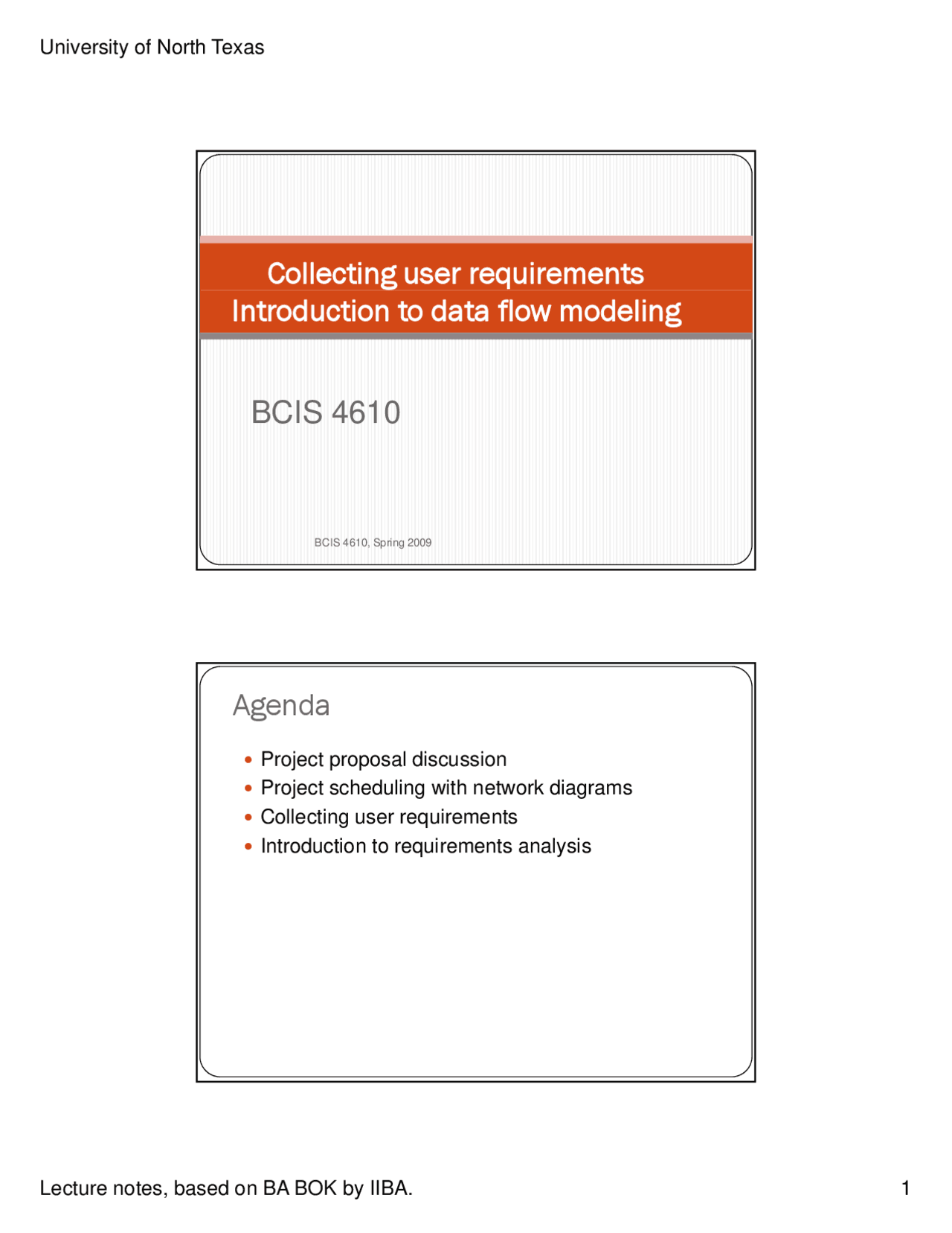 Introduction to Data Flow Modeling - Lecture Slides | BCIS 4610 - Docsity