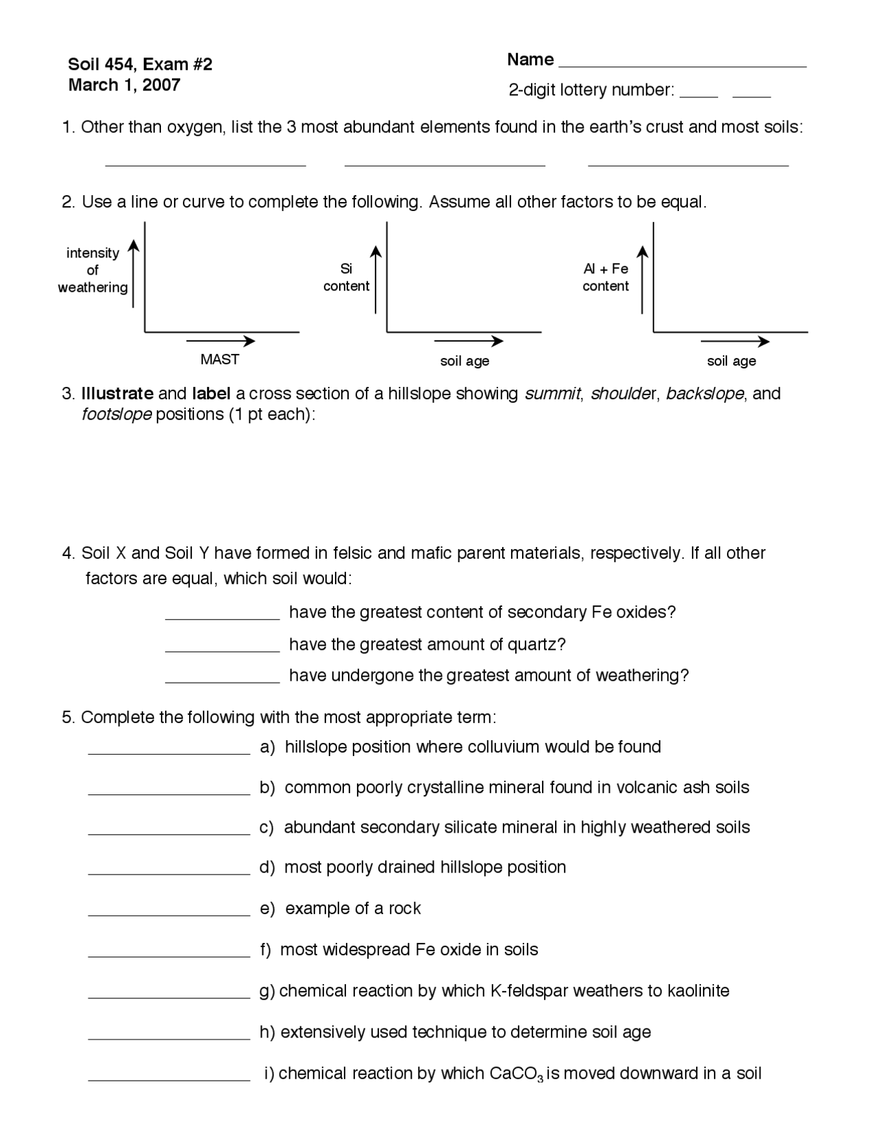 Texture of Soil - Exam 2 – Pedology | SOIL 454 - Docsity