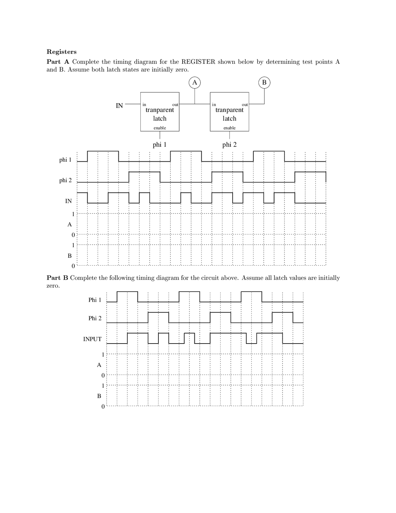 The Registers in the Computer Engineering - Examination | ECE 2030 ...