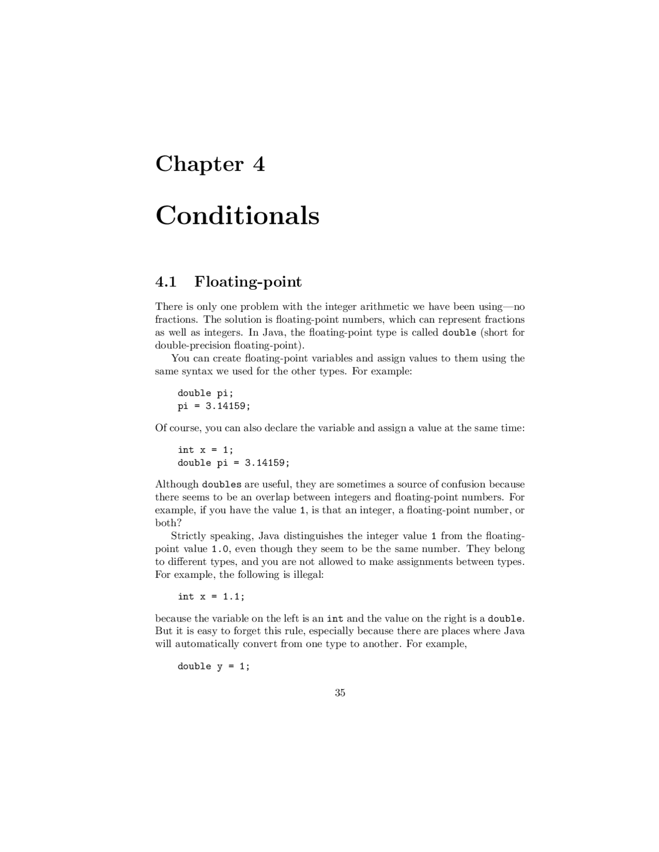 Conditionals - Computer Programming and Problem Solving | CS 111 - Docsity