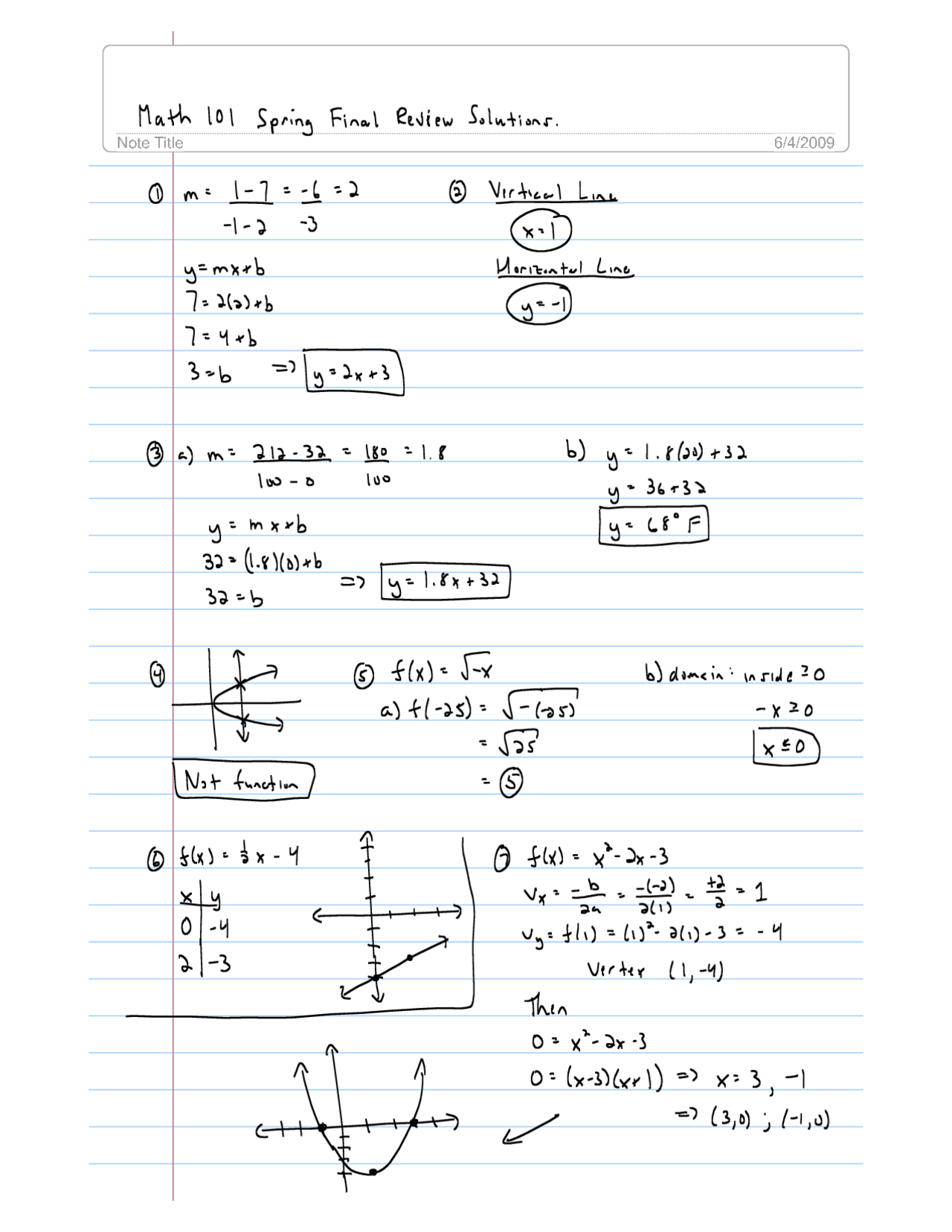 Sample Final Exam with Solutions - Introduction to Analysis I | MATH ...