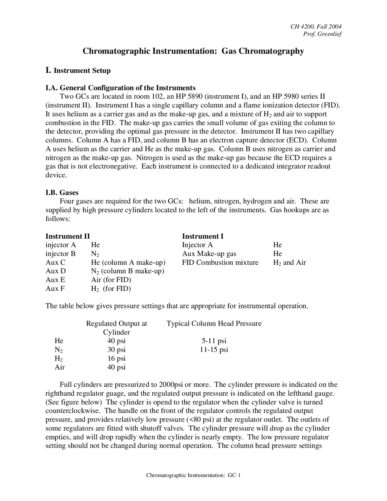 Gas Chromatography Pick Example.pdf Chromatographic Instrumentation: Gas Chromatographic - Examination ...