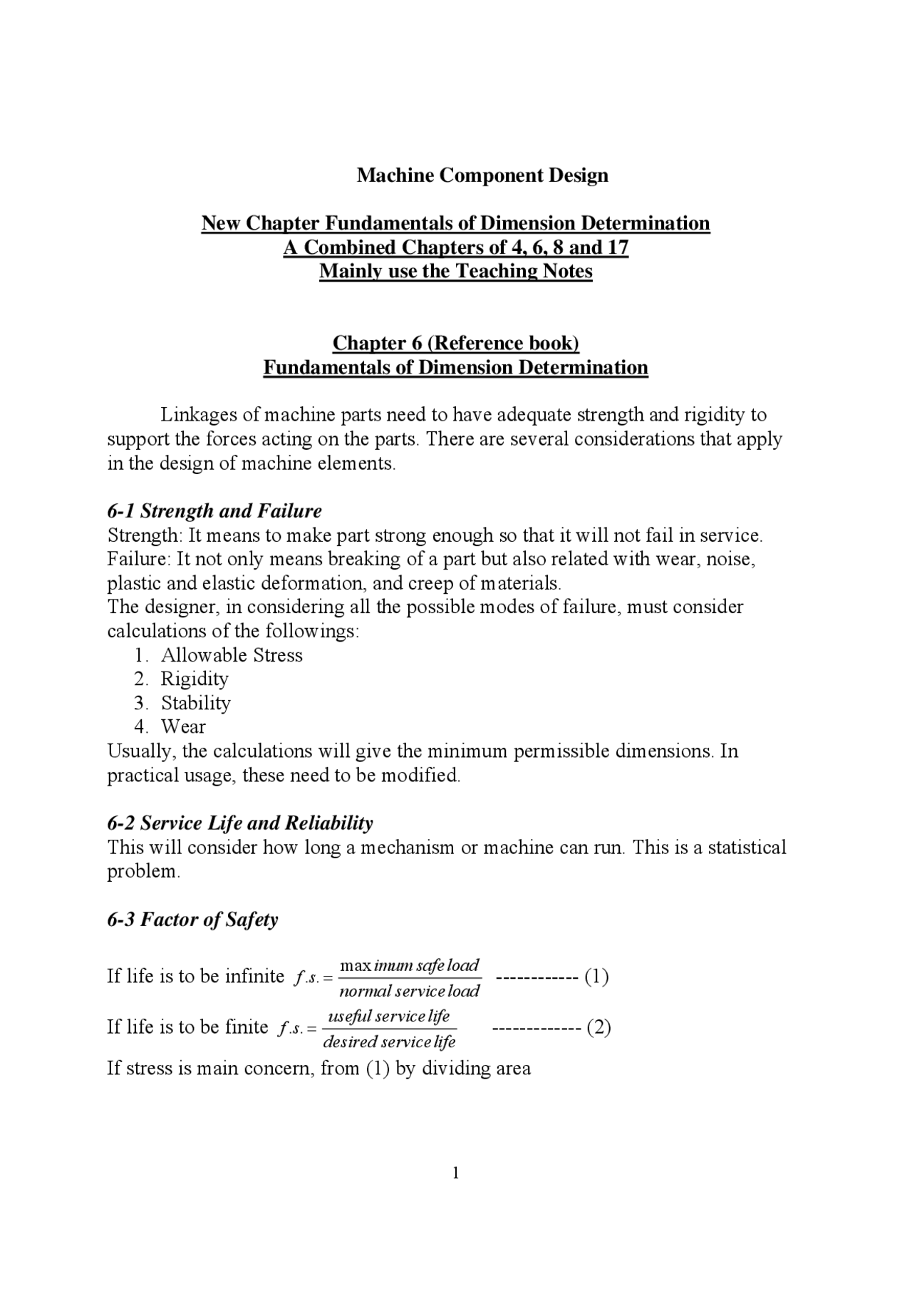 Study Guide for Exam - Machine Design I | MEM 431 | Study notes Machine ...