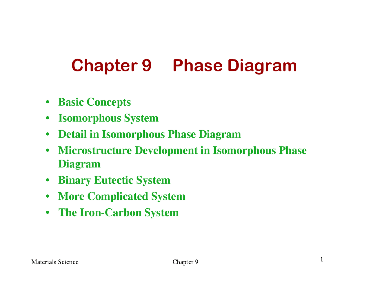 Lecture Slides on Phase Diagram - Materials Science | MECE 3345 - Docsity