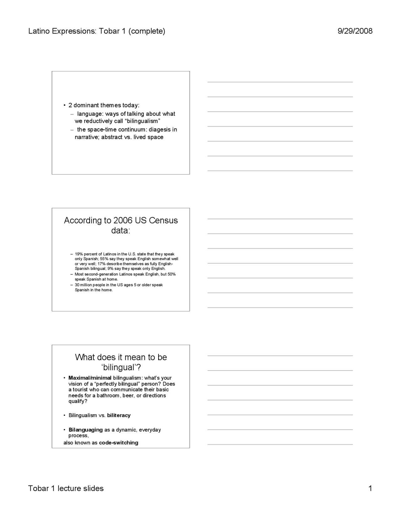 Language Ways Of Thinking About Bilingualism Lecture Slides Lit 80 Docsity