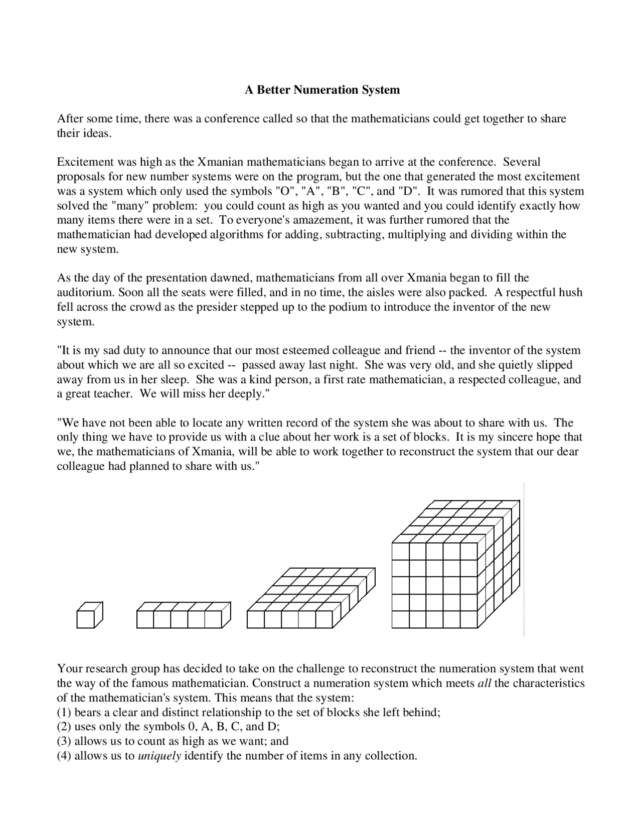 New Math System A Better Numeration System - Lecture Notes | MA 101 | Study notes ...