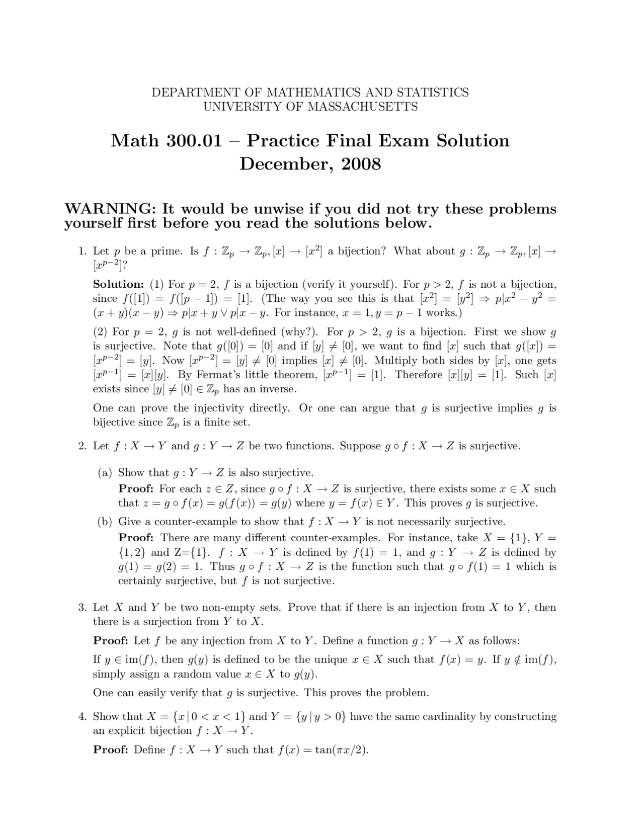10 Solved Problems on Fundamental Concepts of Math - Final Exam | MATH ...